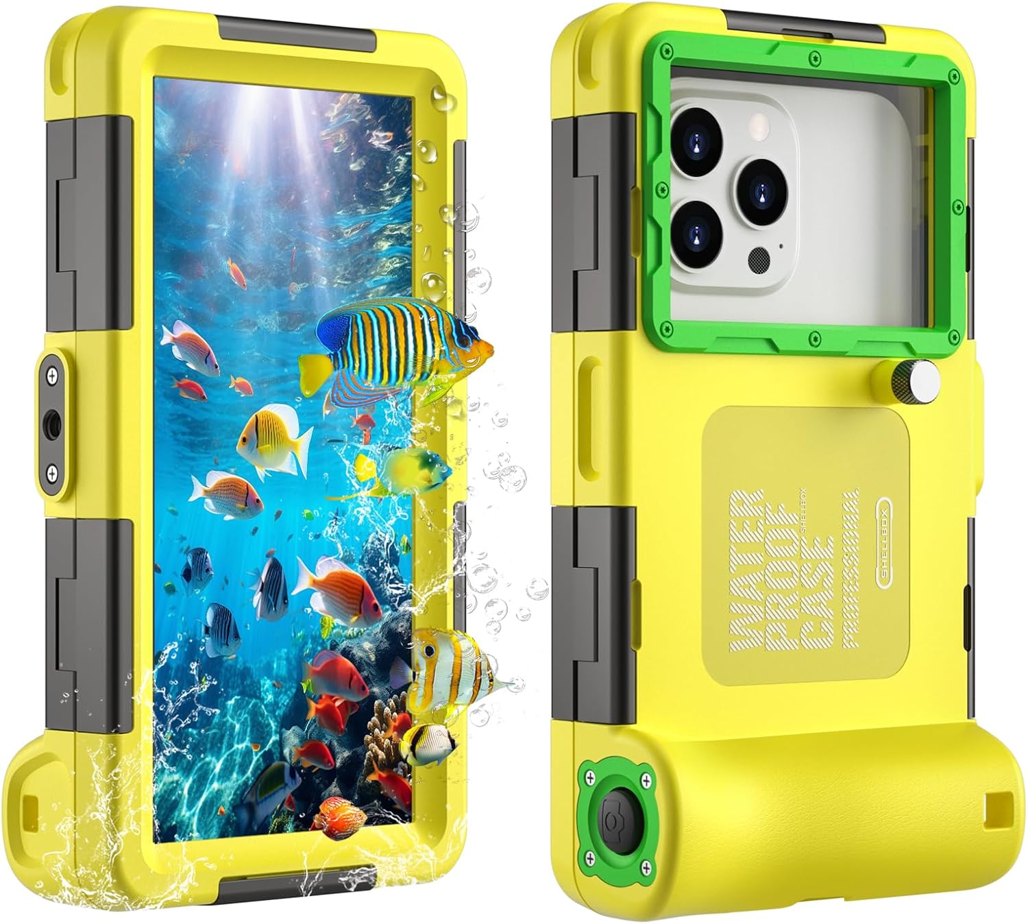 Underwater Phone Case for Snorkeling, [50ft/15M] Professional Diving Waterproof Phone Case for iPhone 17-7 Pro/Pro Max/Plus/Mini, Galaxy S10-S25 Plus/Ultra, A21-A56[Classic]