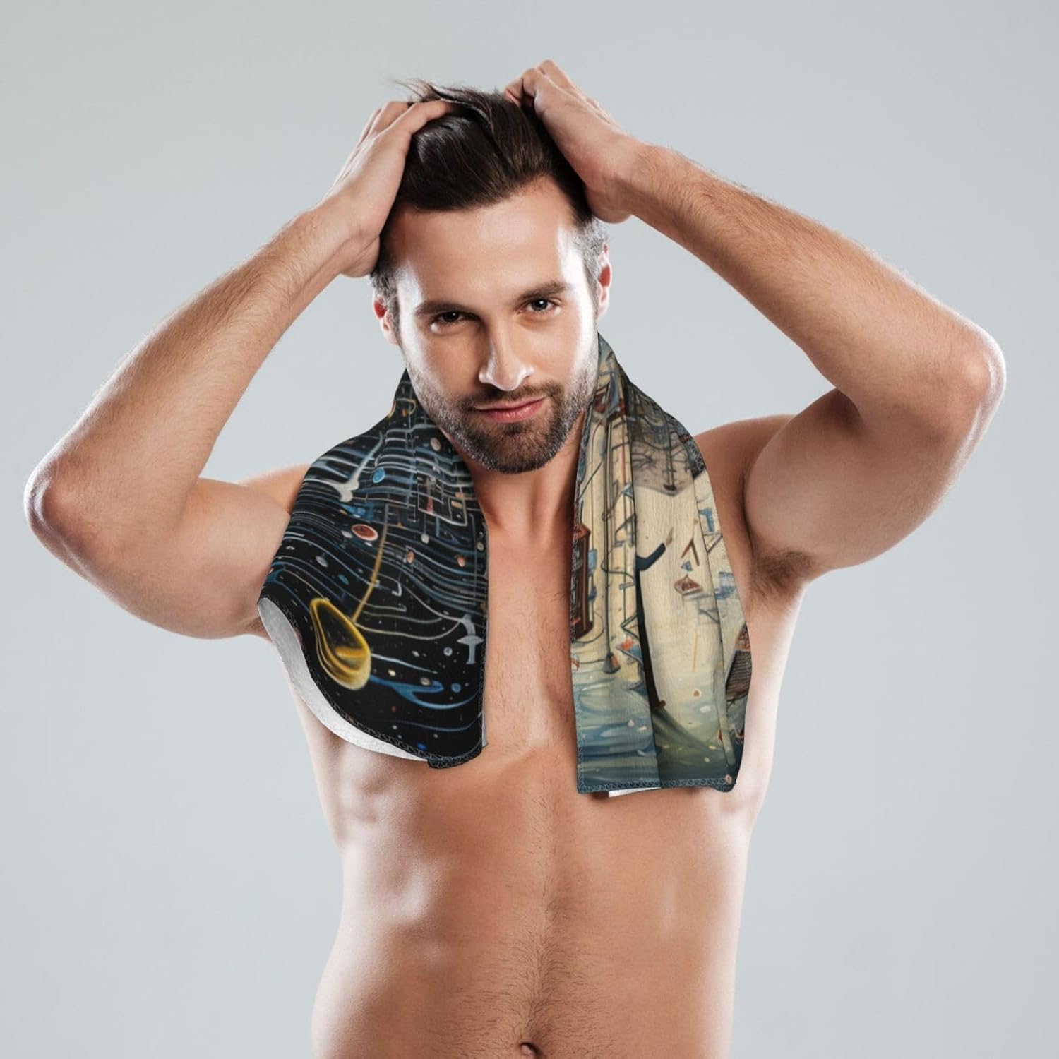 Physics Print Print Hand Towels for Kitchen, Decorative Bathroom Towels Decor Farmhouse Cute for Men Women Gifts