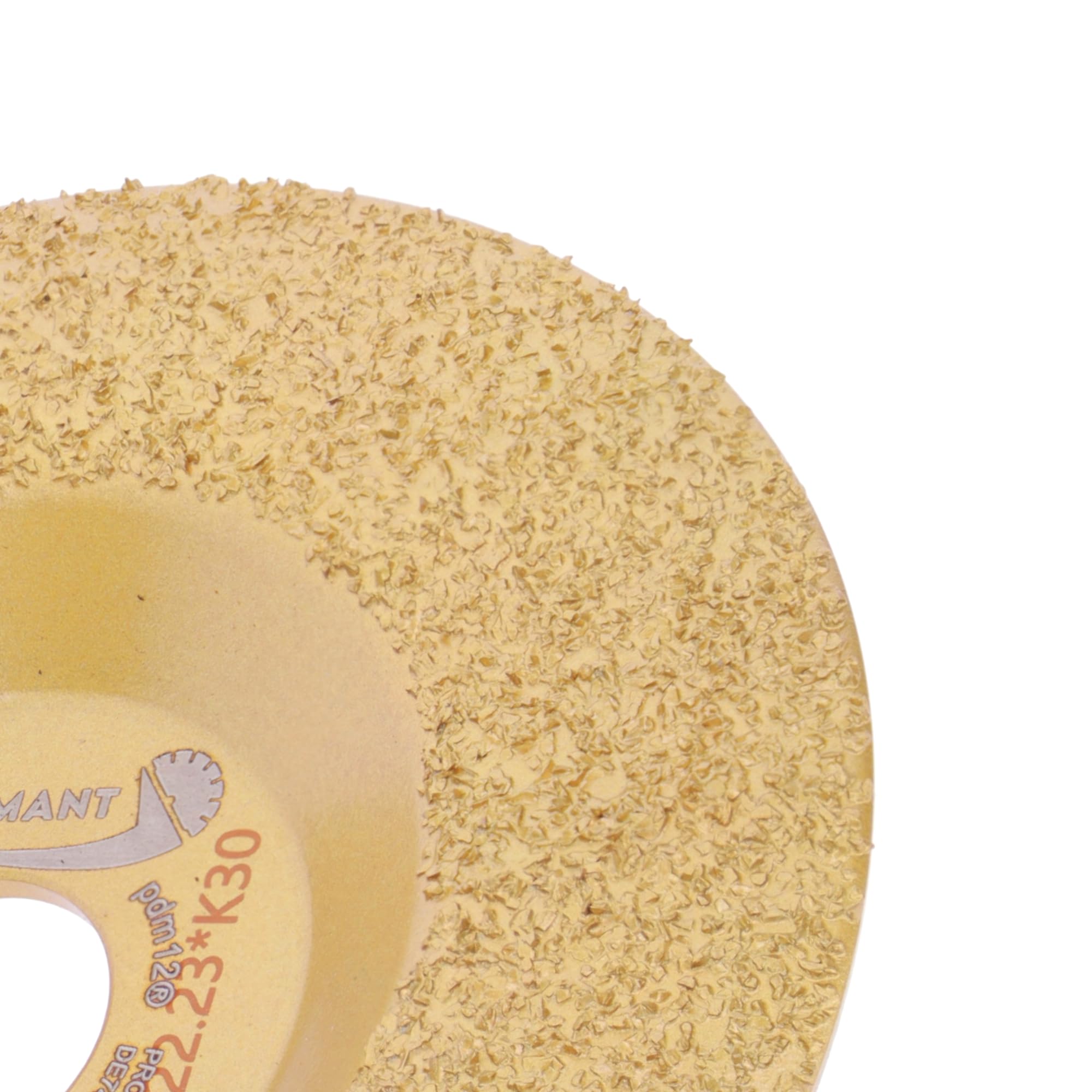 PRODIAMANT Disque à râper Ø 125 mm x 22,23 mm, K30 – Disque abrasif fin en carbure de tungstène pour meuleuse d’angle, idéal pour le meulage, le façonnage et la finition de surface