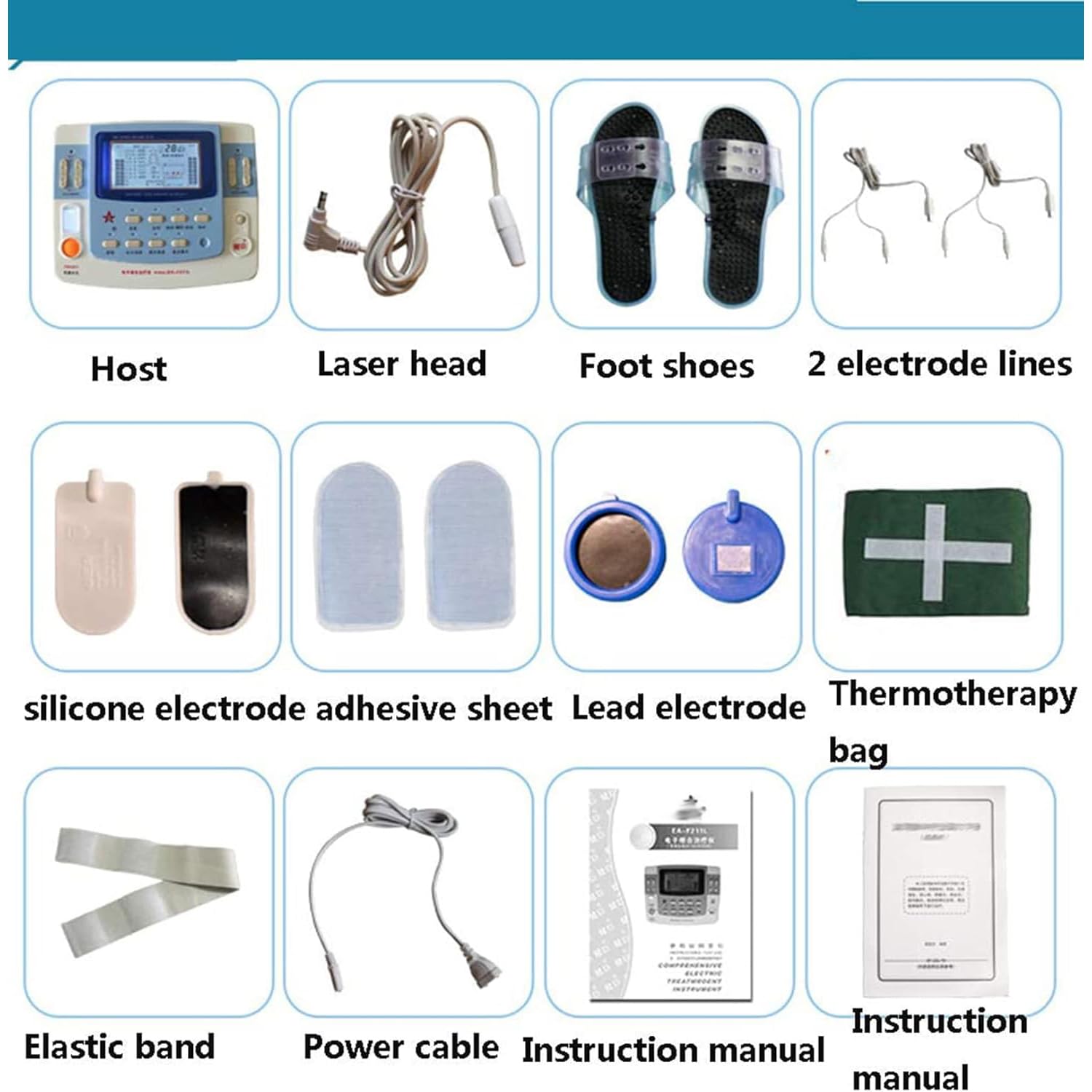 Máquina De Fisioterapia De 9 Canales, Masajeador Corporal De Acupuntura De Baja Frecuencia, Ultrasonido De Belleza + Función EMS, para Alivio Muscular Y Desbloqueo De Meridianos