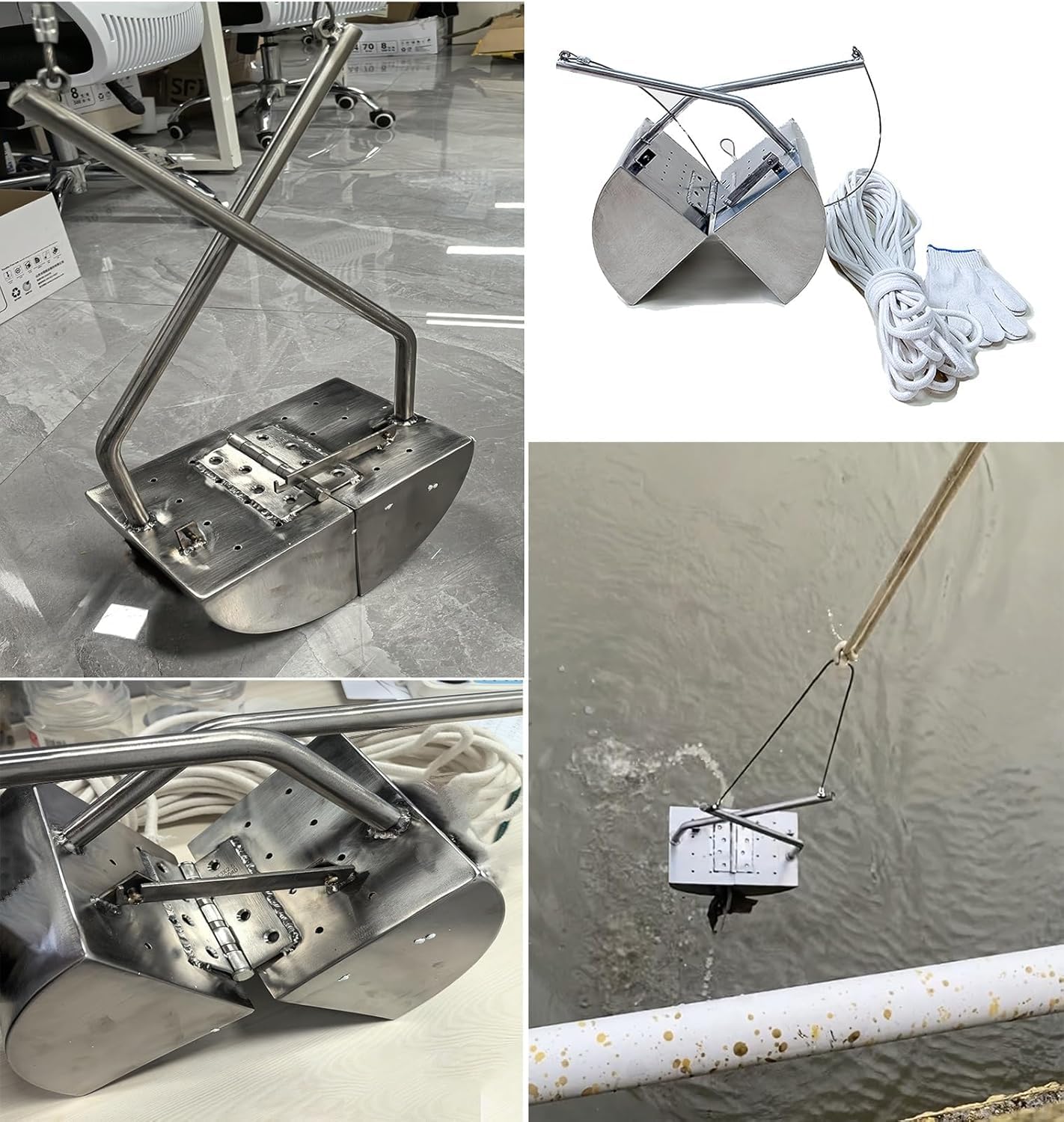 Campionatore di fango, campionatore di fondo del lago, draga da 5 litri con uscita dell'acqua per fiumi, stagni e piscine, strumento per raccogliere fanghi