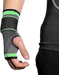 Munhequeira Ortopédica Esportiva de Compressão Ajustável Bilateral Alívio de Dores Prevenção de Lesões Alta Fixação Tamanho Único Ajustável