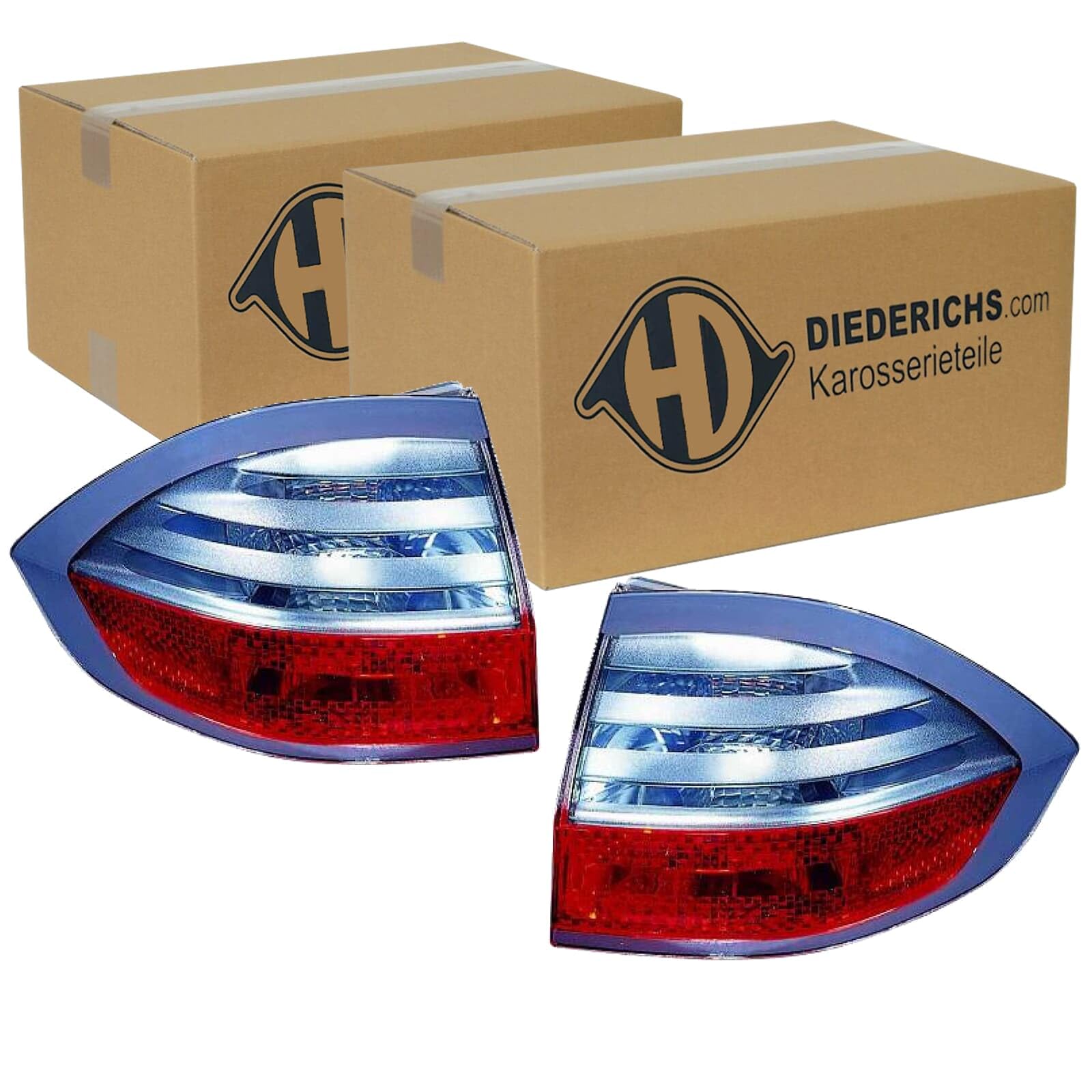 2x Diederichs P21/5W PY21W Rückleuchten links+rechts | 1485091 + 1485090 Kompatibel mit S-Max (WA6)