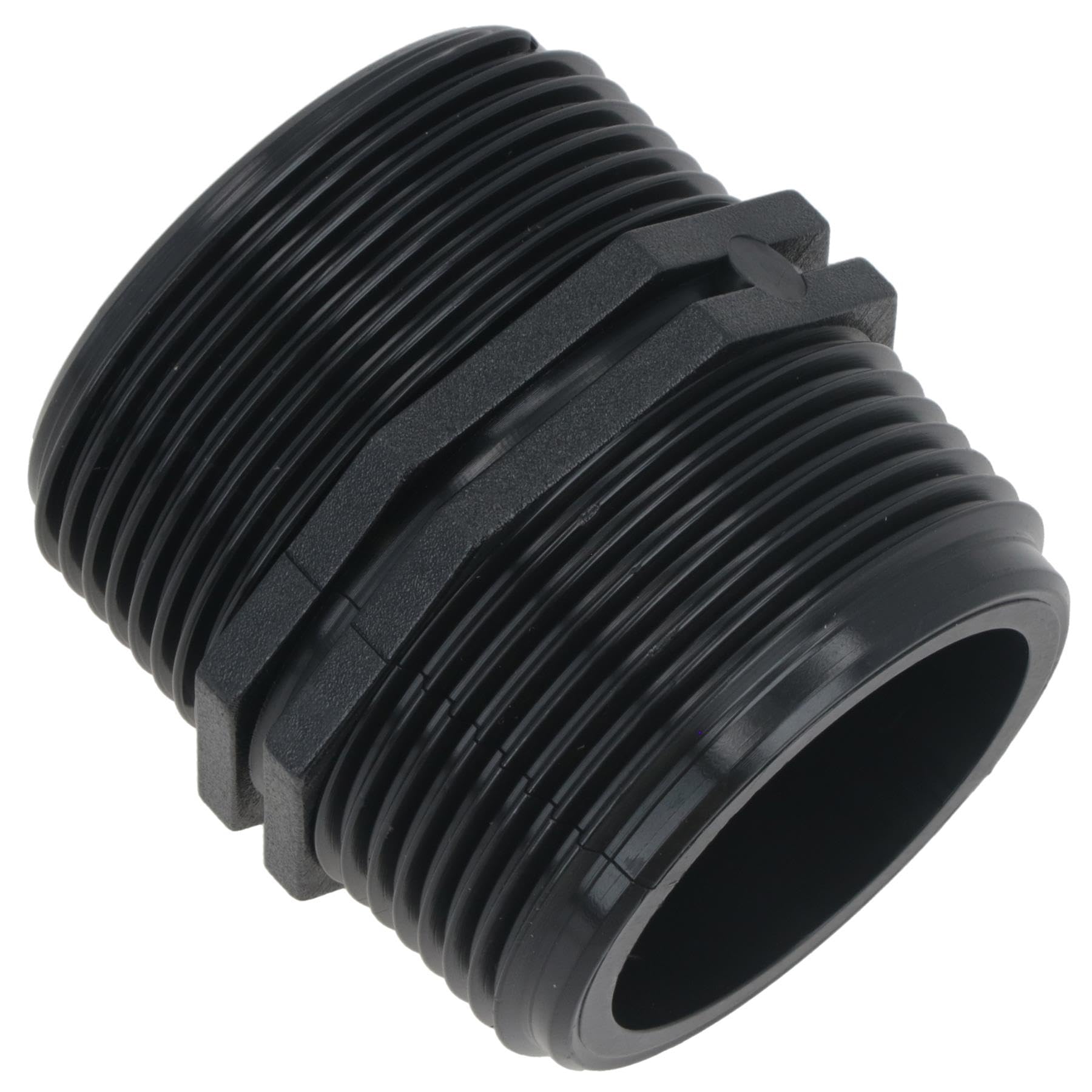 Polypropylene PP Male Nipple Thread Pipe Fitting Sockets 1-1/2in – 1-1/2in BSP 1pc