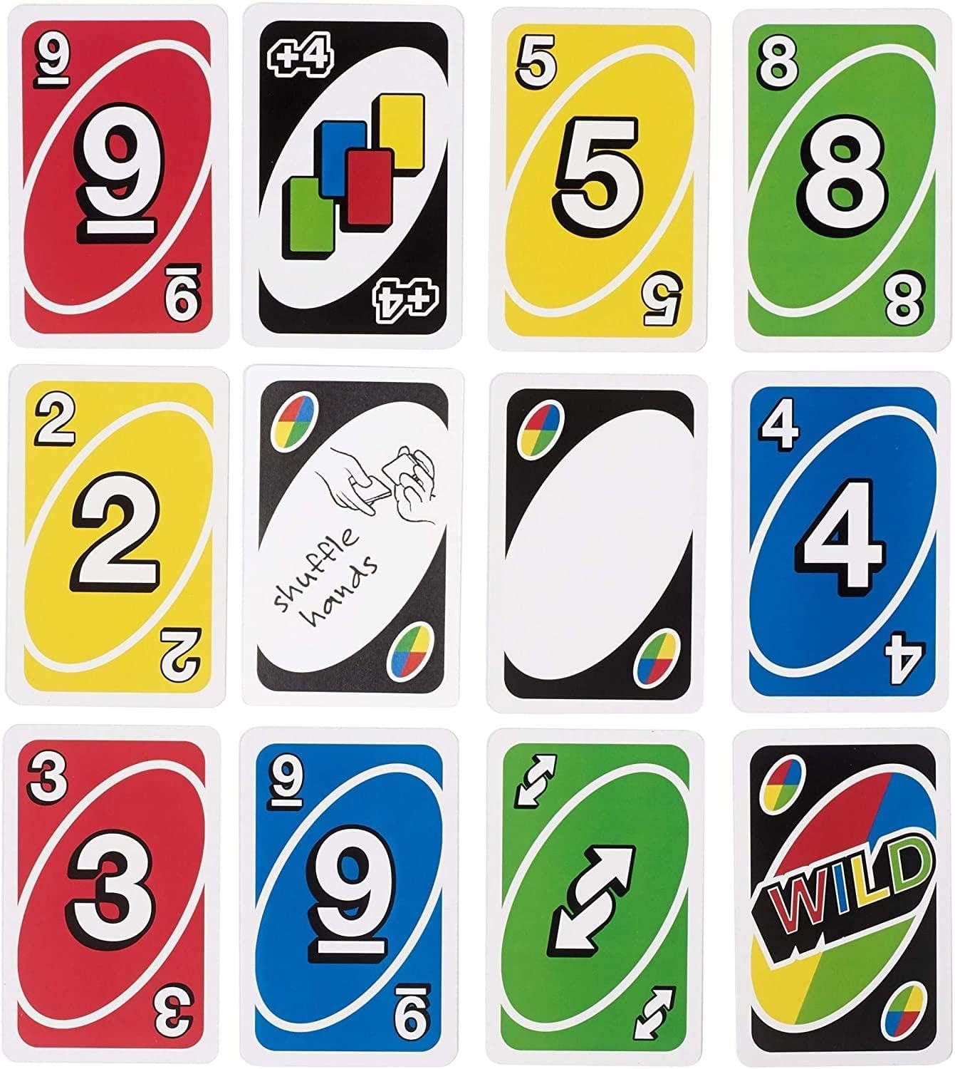 Mattel Uno, Flip and Phase 10 Lot de 3 jeux de cartes Combo