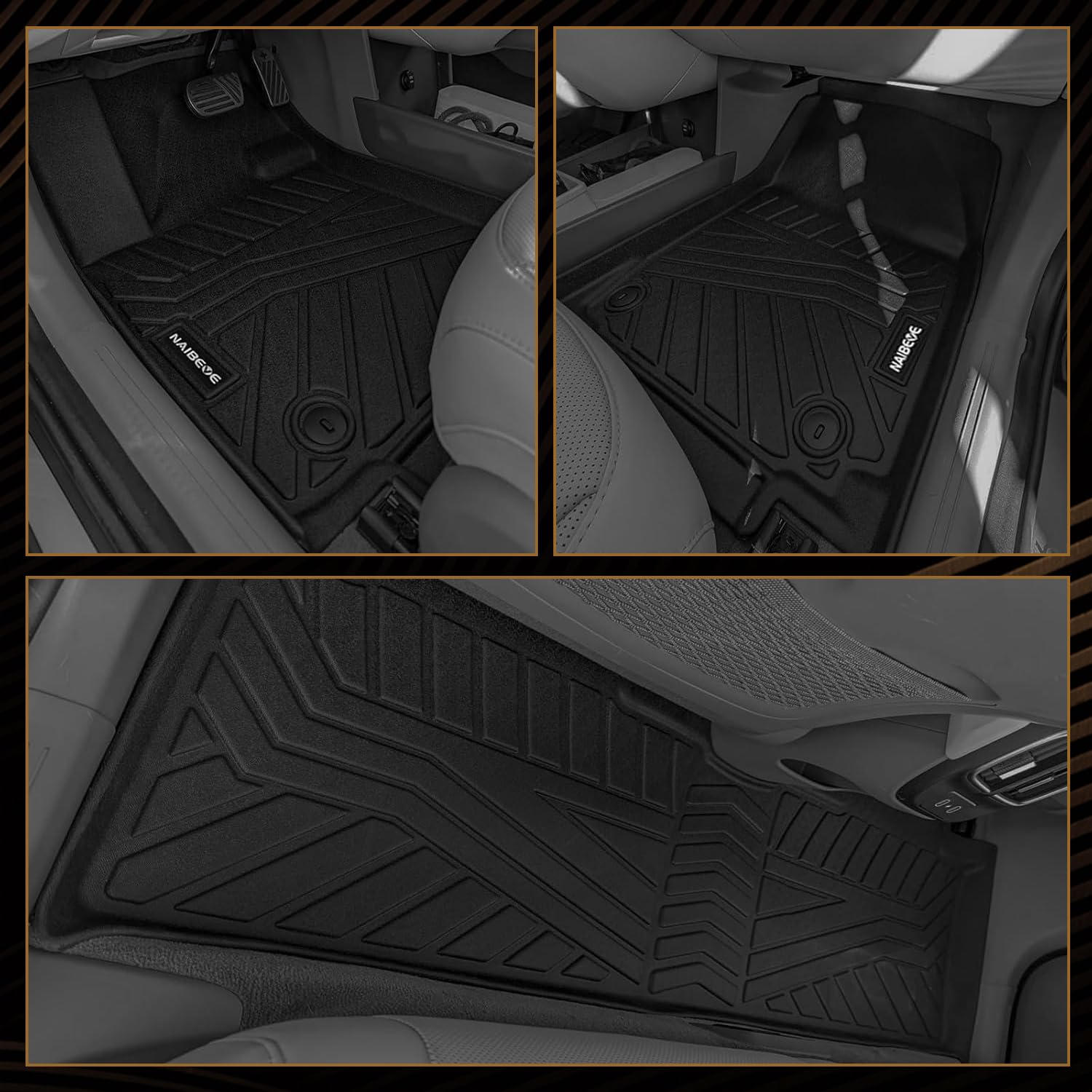 Naibeve Floor Mats for 2025 2026 Nissan Kicks - All Weather Custom Fit for Nissan Kicks Floor Mats — view 4