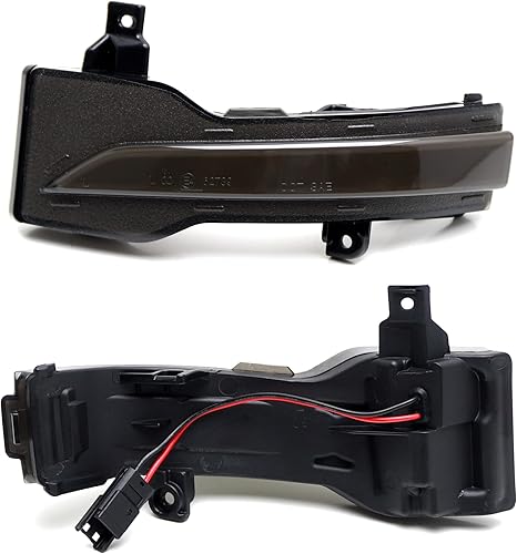 Miniatura 6 de iJDMTOY Kit de montaje de luz intermitente para espejo lateral intermitente y secuencial completo con tira LED negra compatible con Subaru Impreza