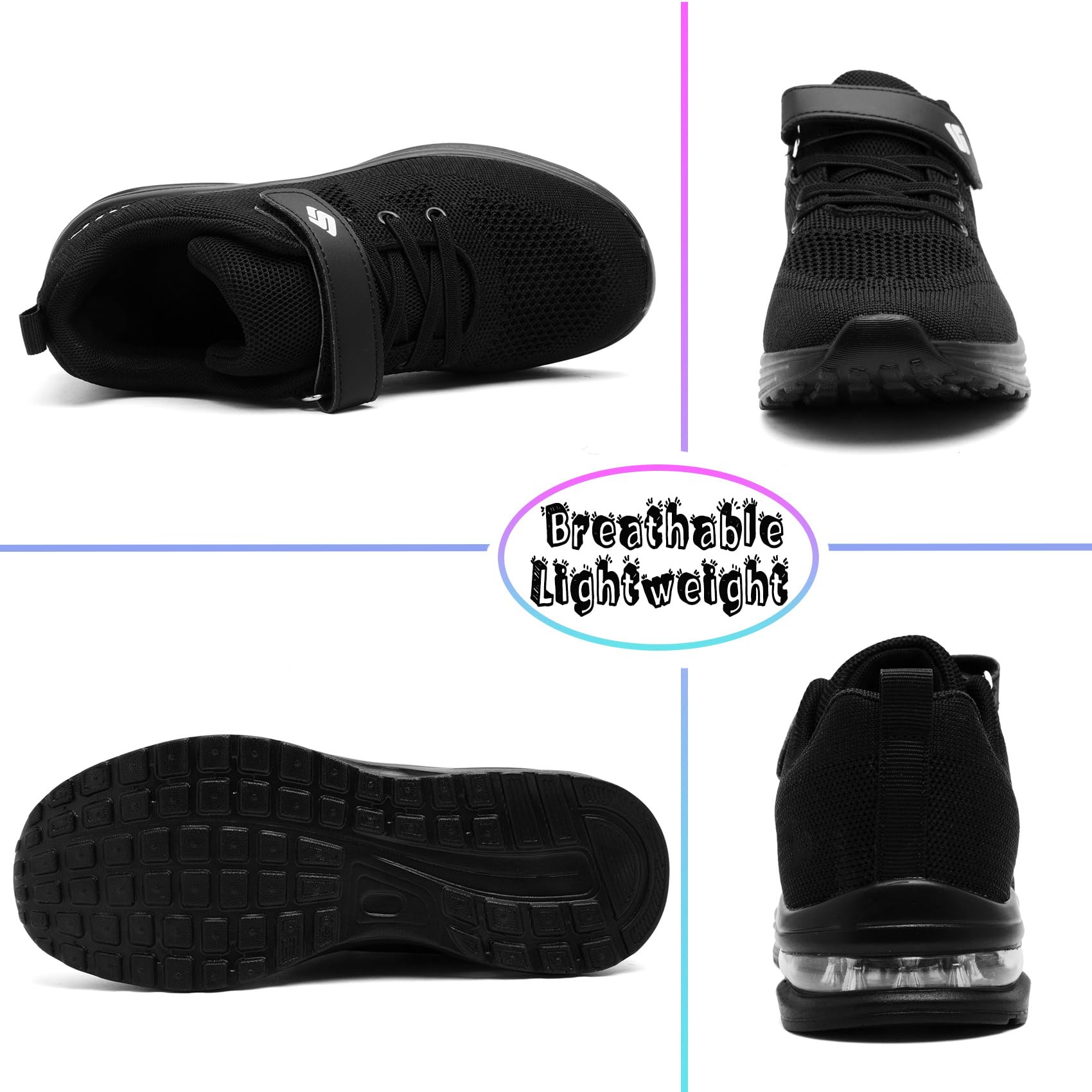 Sneaker Casual da Bambini Ragazzi Scarpe da Corsa Scarpe da Ginnastica Unisex-Bambino Outdoor Camminata Tennis Scarpe Sportive Traspirabile Leggere