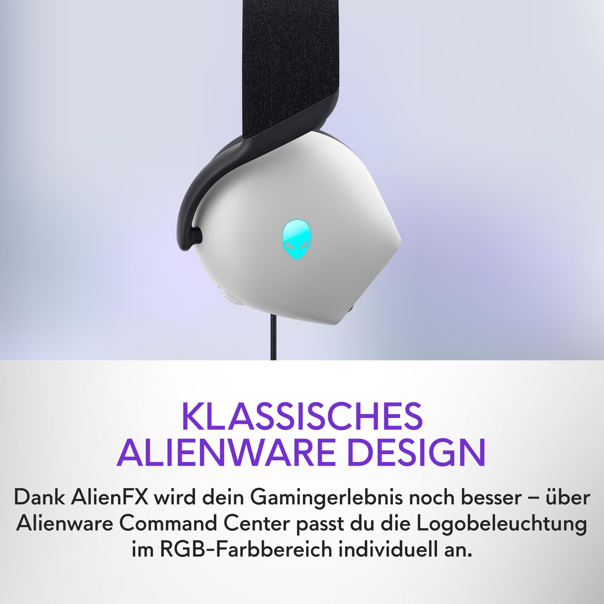 Alienware kabelgebundenes Gaming Headset - AW520H |Windows | Kopfhörer (USB) | Hi-Res Audio | Headset Mikrofon | 20-40000 Hz | Gewicht 337 g