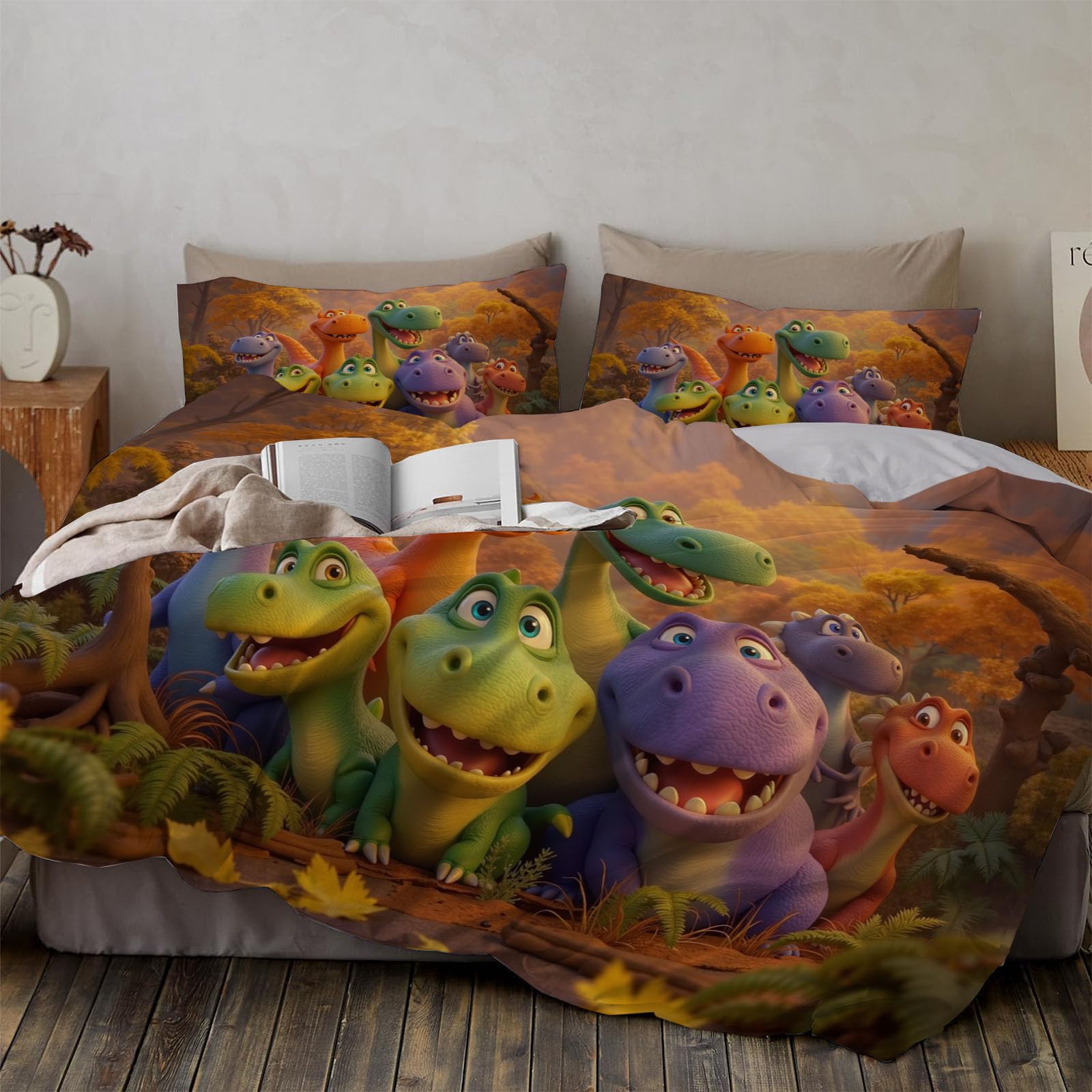 Housse de couette dinosaure 200x200 pour transformer la chambre d'enfant avec style