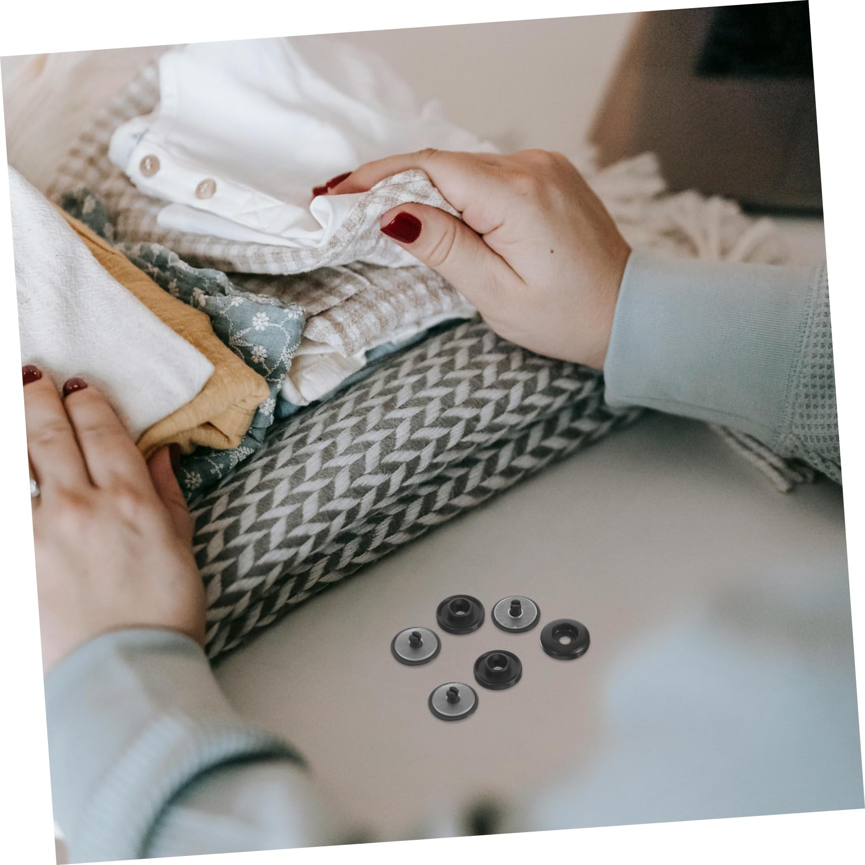 500juegos Botones De Presión De Plástico Para y Ropa Botones Para Manualidades Fáciles De Instalar Perfectos Para Proyectos De Costura y Creación De Ropa Infantil
