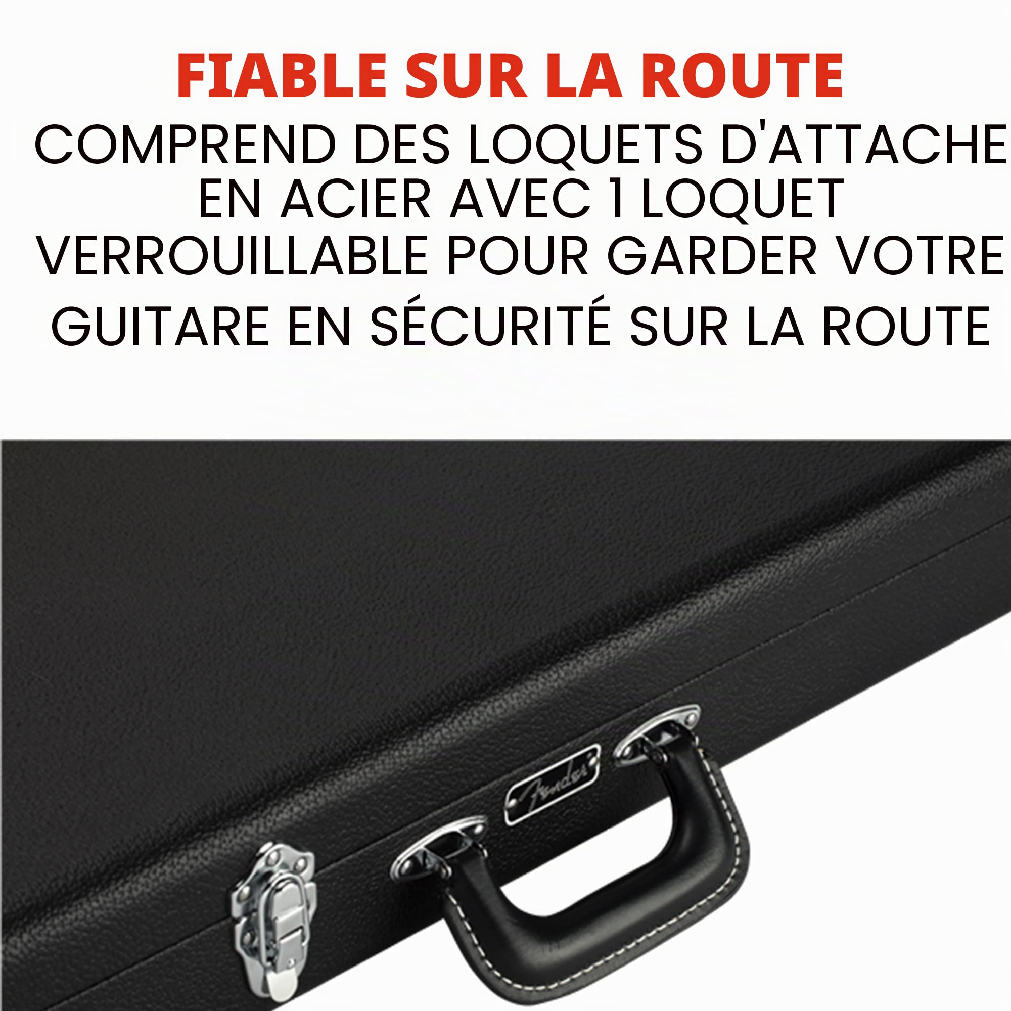 Fender - Série Classic - 0996105322 - Étui pour Guitare électrique - Motif Caniche - pour Stratocaster/Telecaster