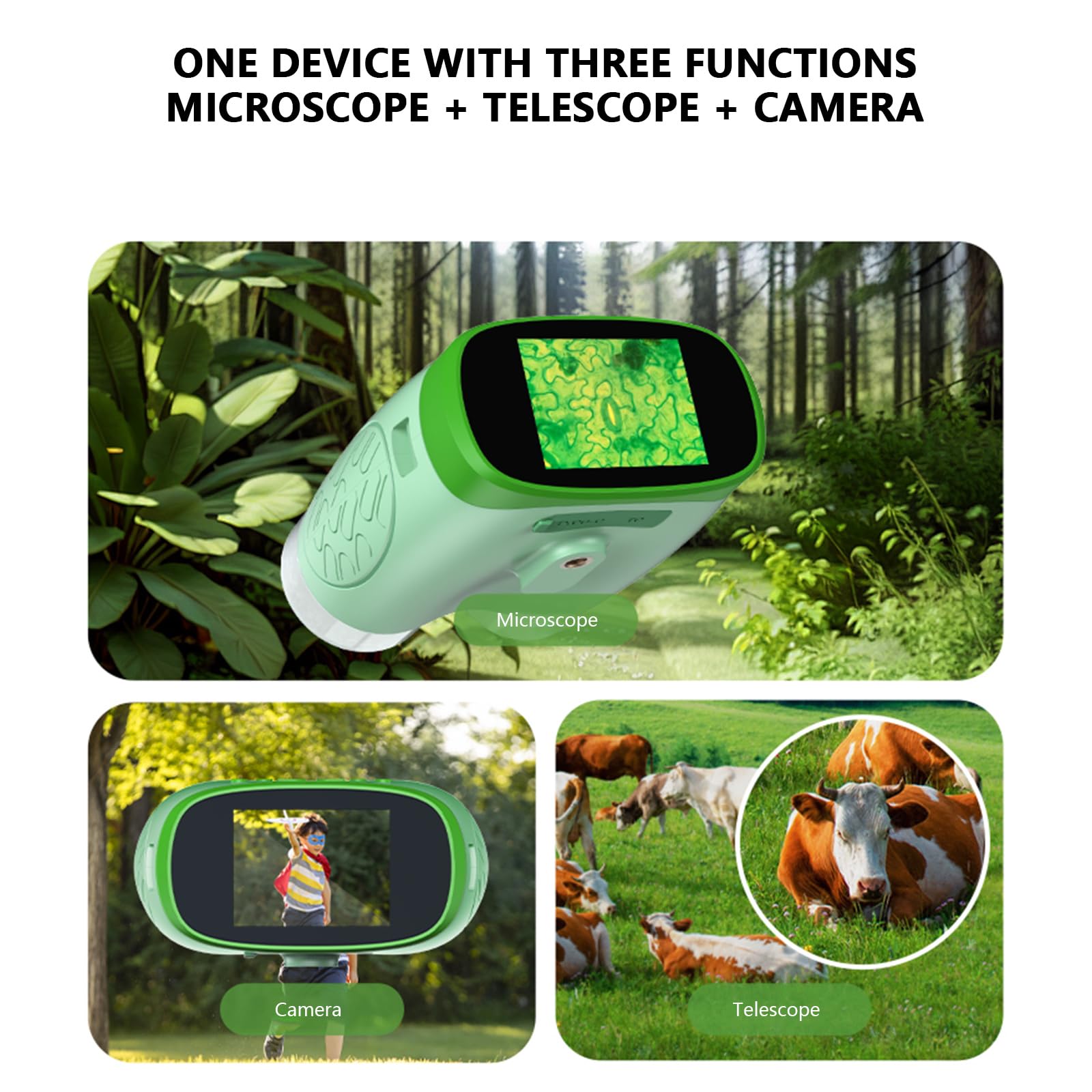 Ensemble D'instruments De Lunettes De Terrain Pour Avec Enregistrement 720P L'ensemble Scientifique Éducatif Comprend Une Plate-forme D'observation Pour Les Entreprises STEM Instrument STEM