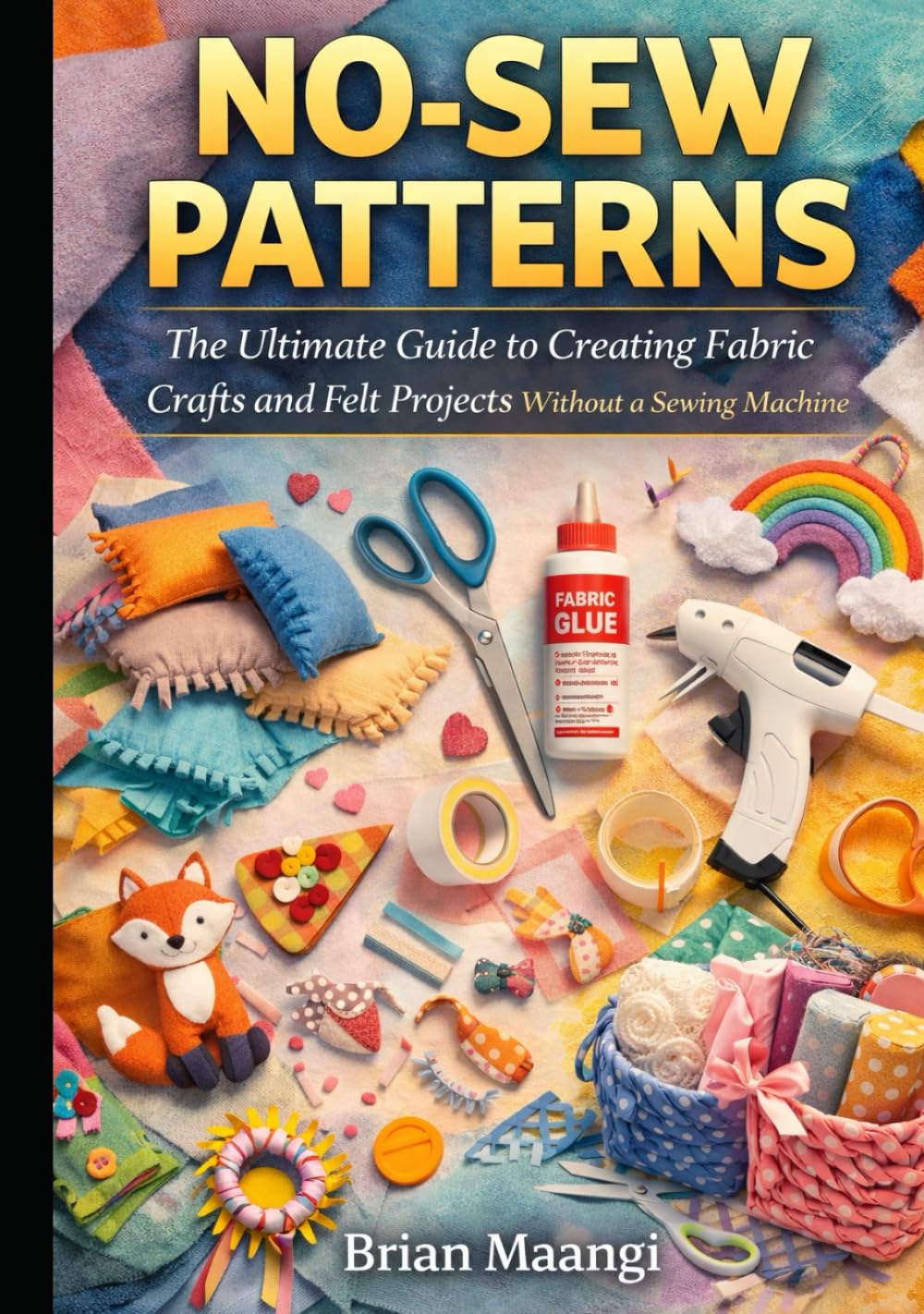 NO-SEW PATTERNS.: The Ultimate Guide to Creating Fabric Crafts and Felt Projects Without a Sewing Machine