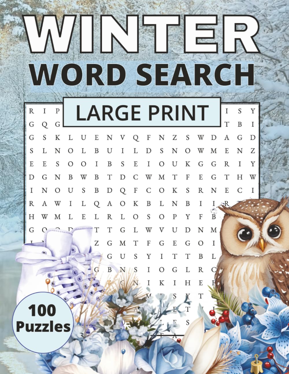 Winter Word Search: 100 themed puzzles | 2,100 Words | Large Print (Seasonal (Word Search) Collection)