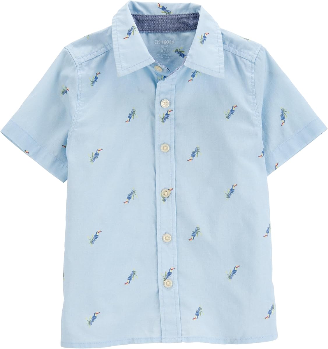 OshKosh B'Gosh Boys Short Sleeve Woven Buttonfront Shirt