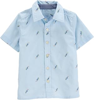 OshKosh B'Gosh Boys Short Sleeve Woven Buttonfront Shirt
