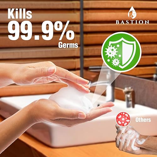 Miniatura 7 de Bastion Jabón de manos antibacteriano espumoso recarga de lavado de manos de espuma instantánea con aroma a naranja mandarina de 1 galón (128 oz)