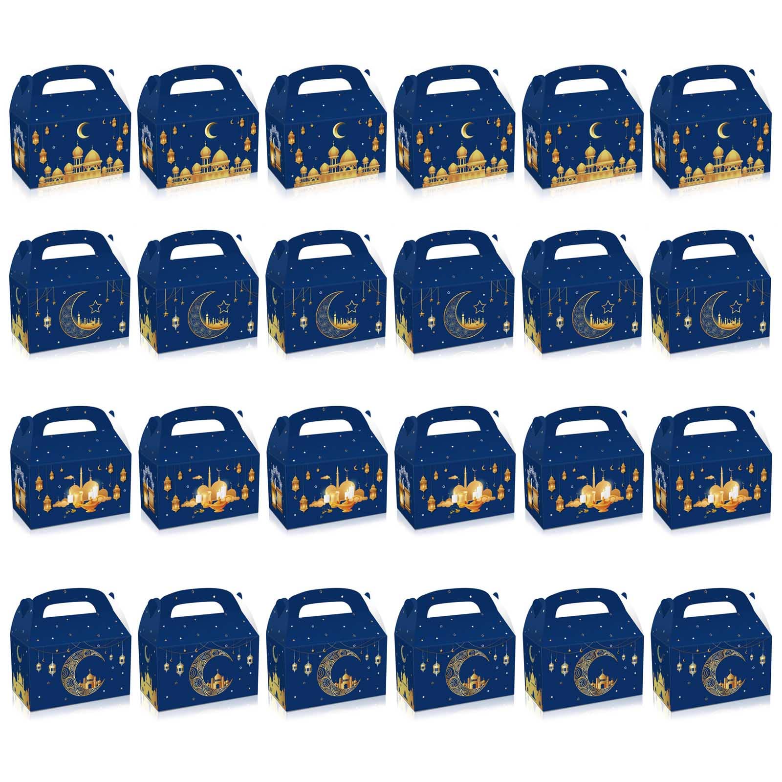 NEWFT 24pcs Box Party Food Storage Supplies Accessory for Candy Biscuits Packaging