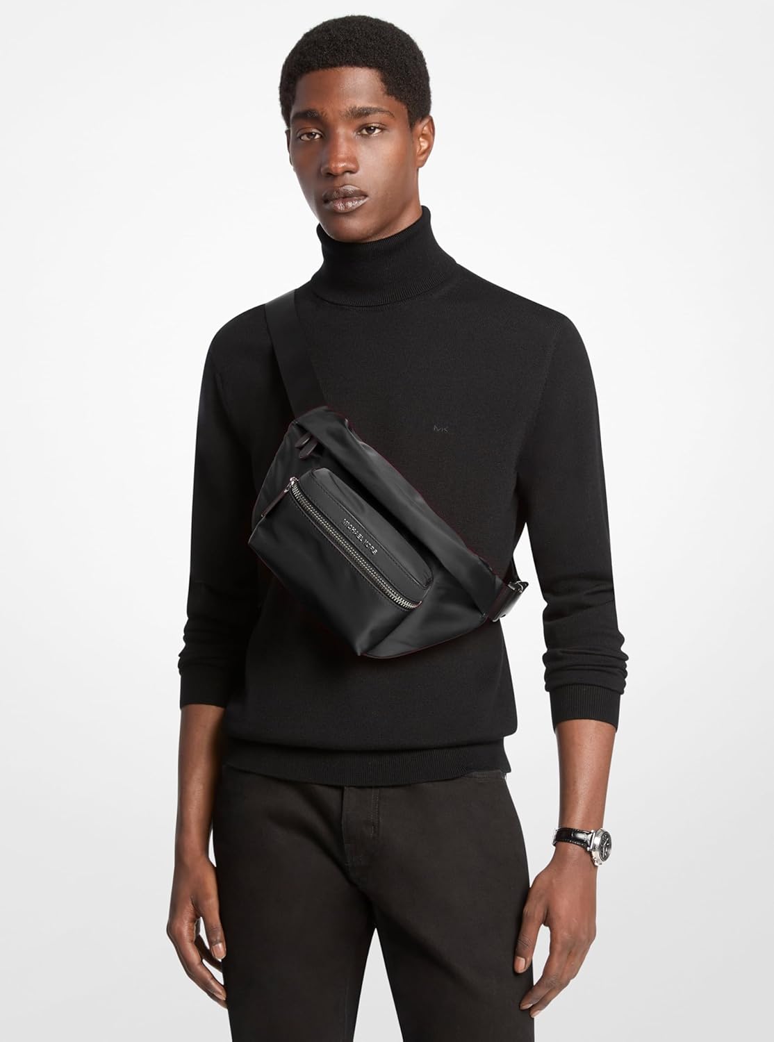 Michael Kors Brooklyn Travel Belt Bag, Light Gunmetal - Image 3