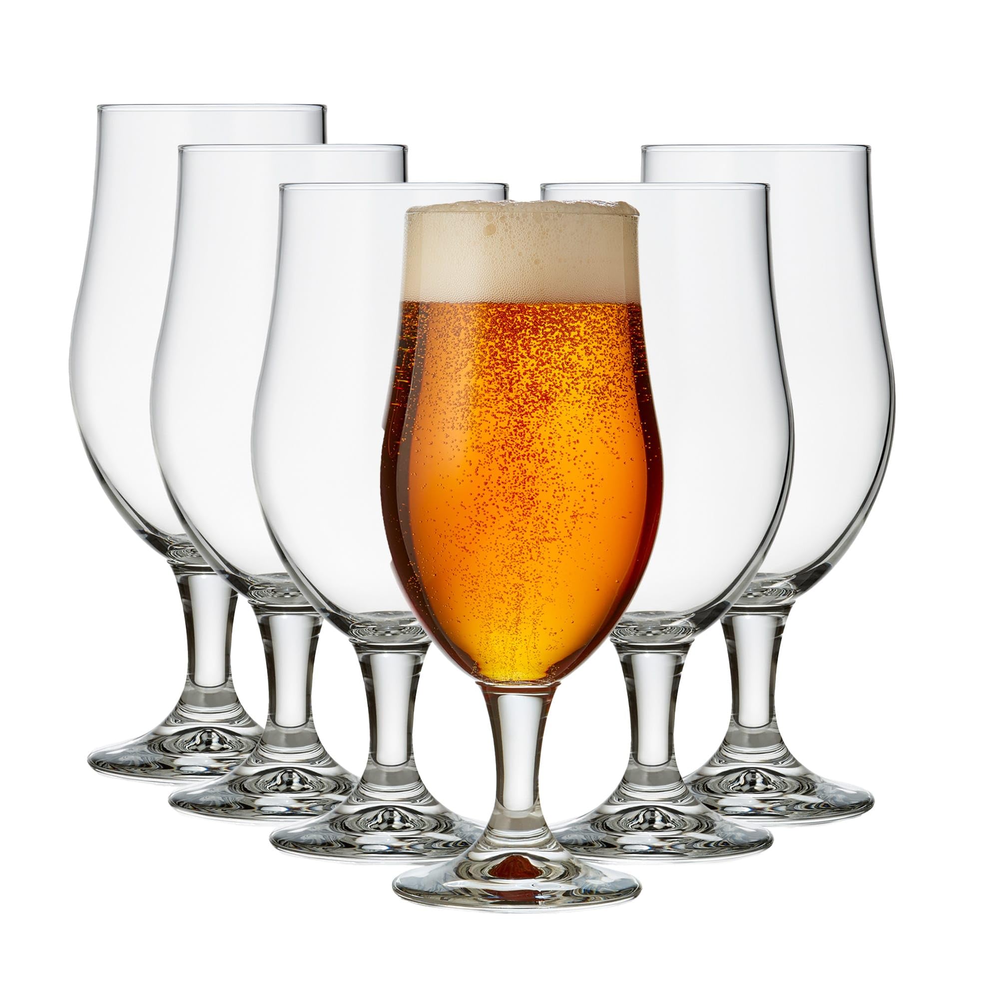 Libbey Craft Brews Belgian Ale Vasos de cerveza, 16.5 onzas, juego de 6