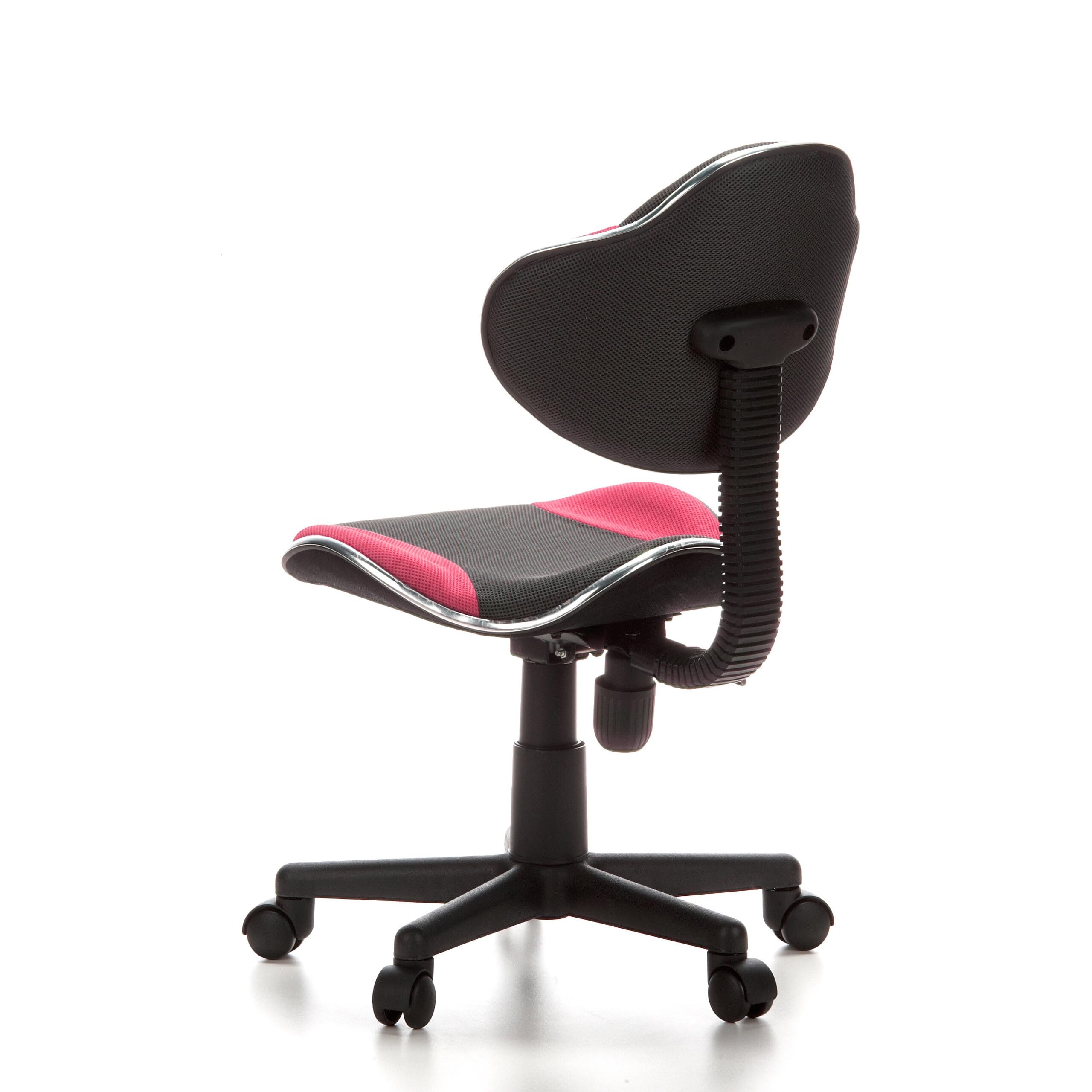 hjh OFFICE 670900 Kinderdrehstuhl KIDDY GTI-2 Grau/Pink, ergonomischer Kinderschreibtischstuhl, Kinderbürostuhl höhenverstellbar, Jugendstuhl