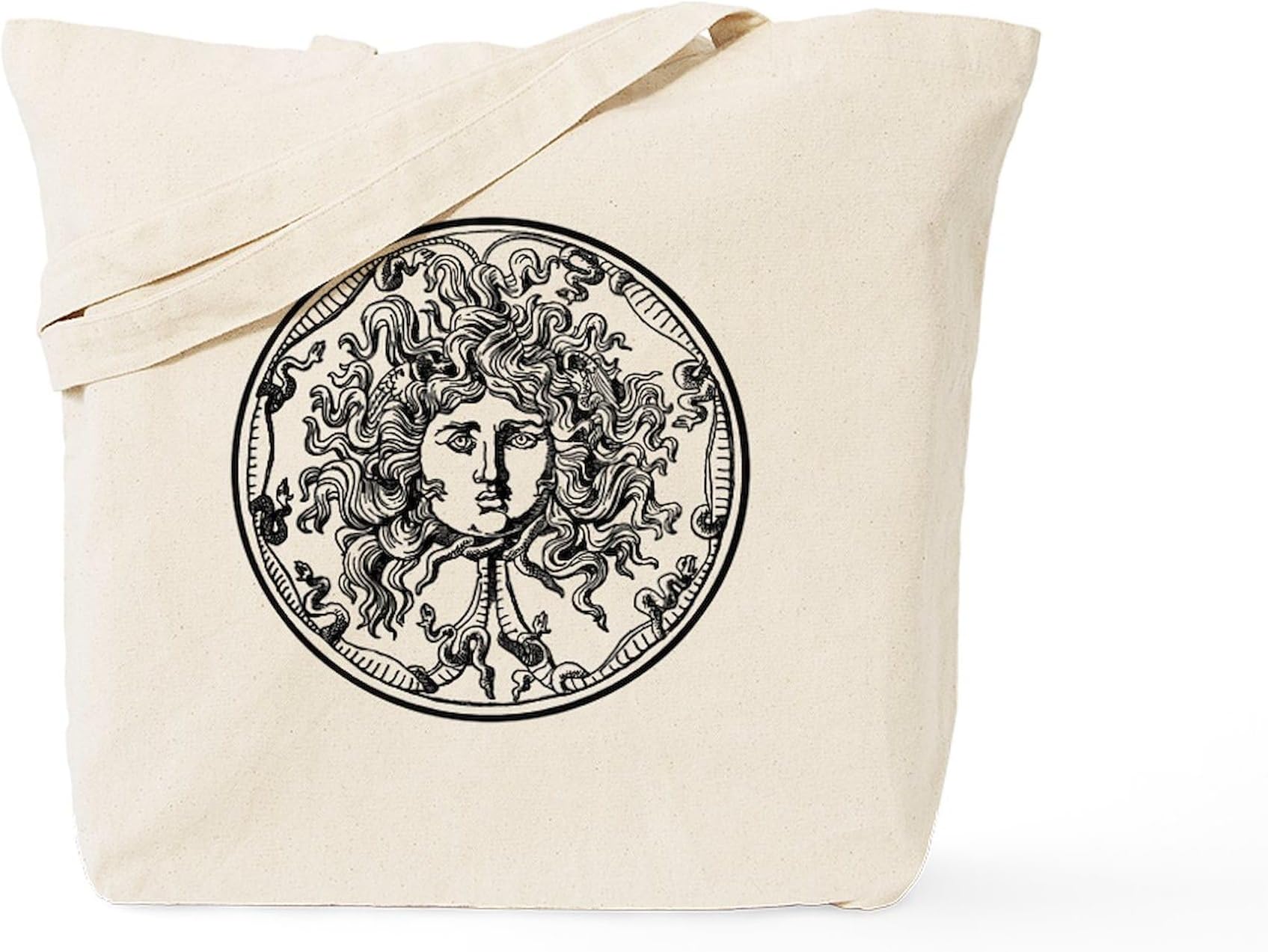 CafePress Medusa Tote Bag Natural Canvas Tote Bag, Reusable Shopping Bag