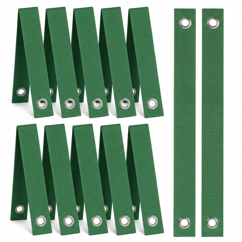 ORTIZA® 2 PCS Tree Straps for Staking, Tree Support Straps for Guying Staking Newly Planted Sapling Straight and Hurricane Protection, Heavy Duty Tree Stake Straps for Straightening-Green-image-38