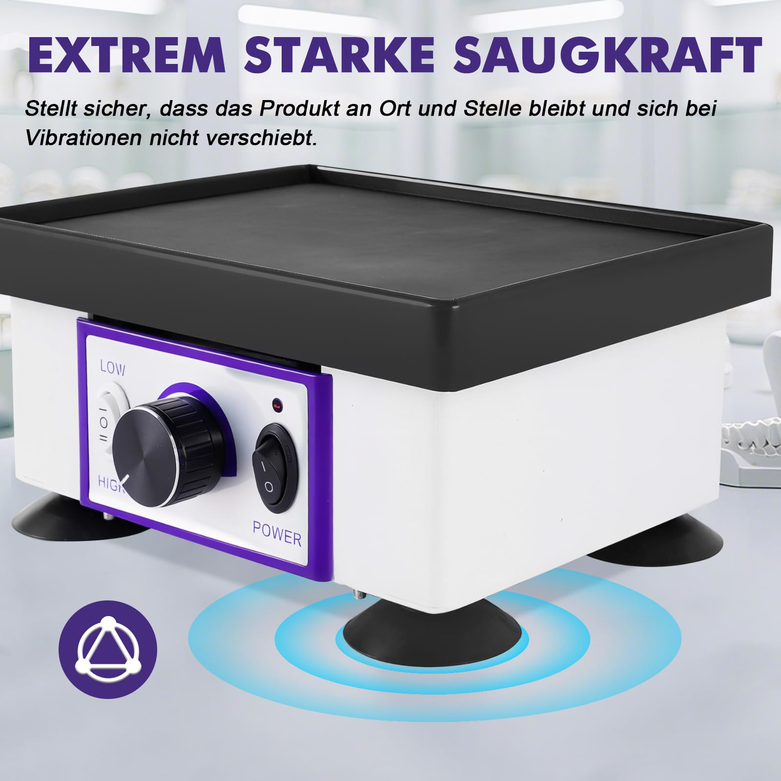 YUCHENGTECH Rüttelplatte Gips 120W Lab Equipment | Einstellbar Geeignet für Gips Harz und Backanwendungen