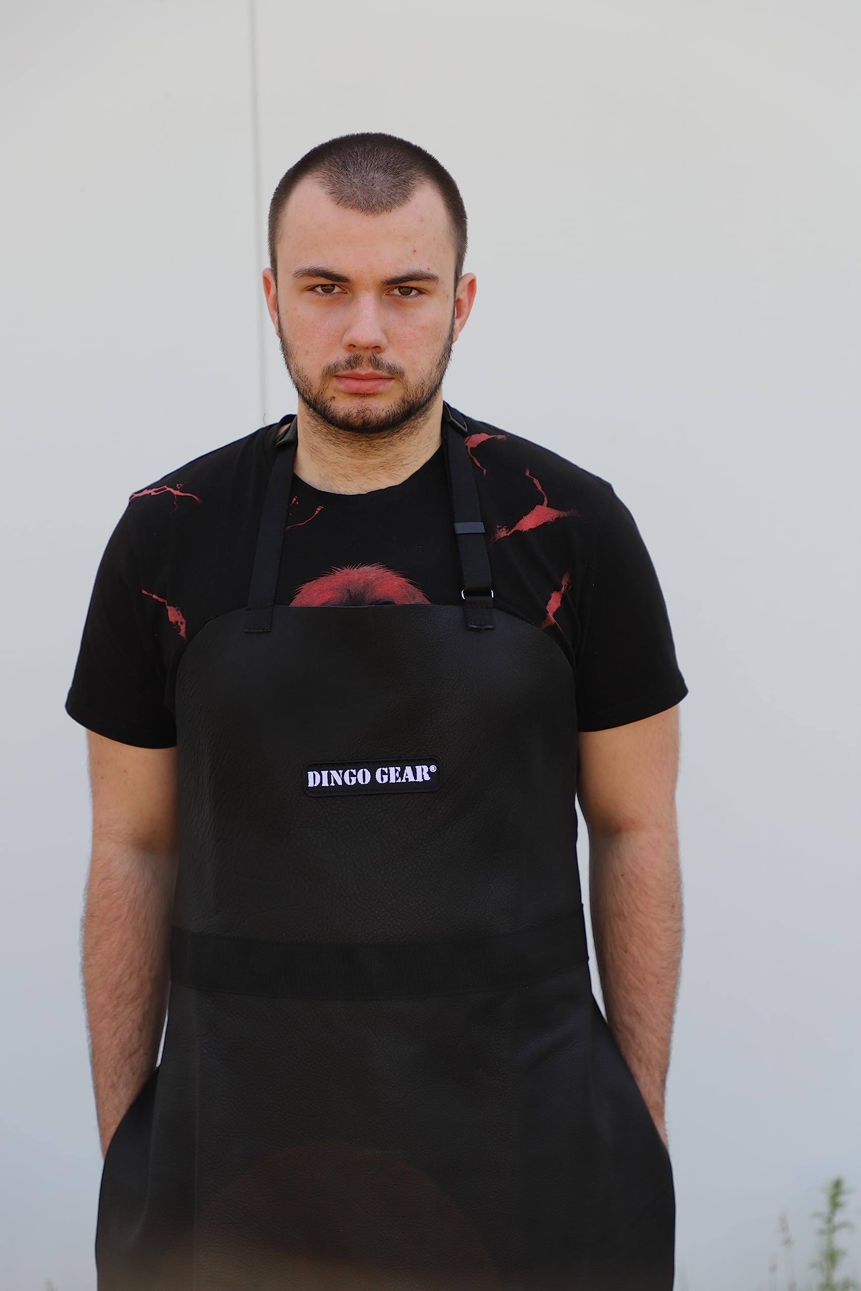 Dingo Gear - Delantal de Piel auténtica para protección de señuelo en para Entrenamiento de mordedura de Perro
