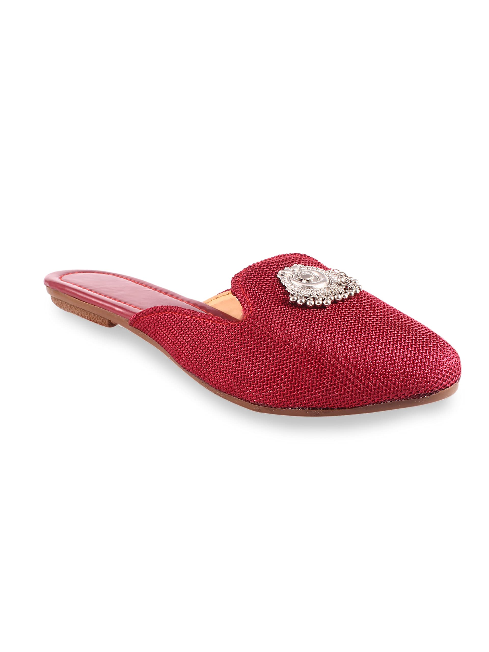 Synthetic Women/Girls Traditional Mules/Flats/Ladies Slipper/Jutti Ethnic Footwear-04-image-43