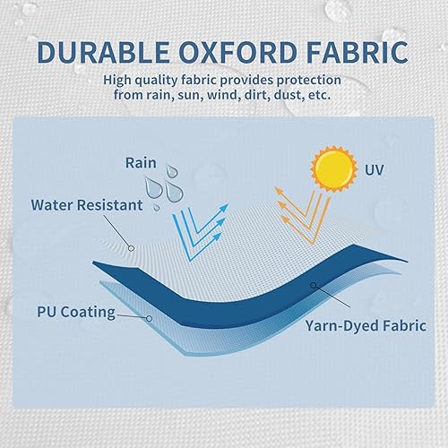 Miniatura 10 de Funda de TV para exteriores con solapa frontal que se abre para ver la televisión, uso cómodo sin quitar, funda de TV duradera con paño de limpieza