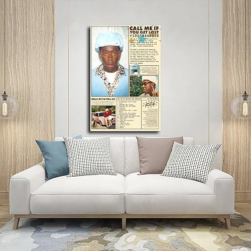 Miniatura 5 de Tyler - Póster de The Creator Call Me If You Get Lost, póster en lienzo para decoración de pared, pinturas impresas para sala de estar, dormitorio,