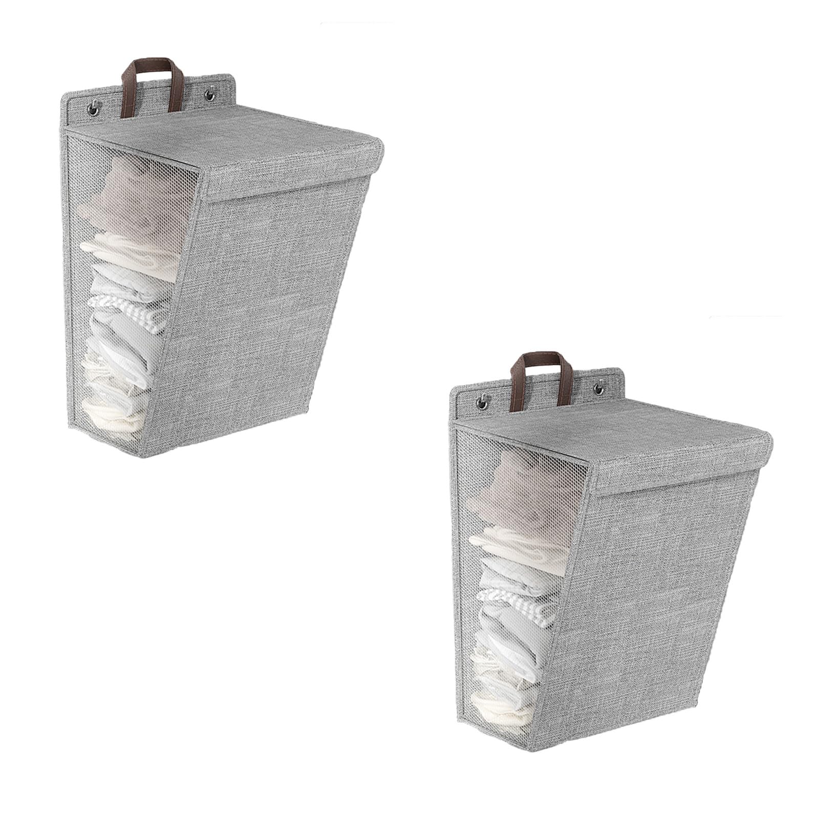 Large Capacity Cotton and Linen Dirty Laundry Basket, Bathroom Laundry Basket, Household Folding Storage Bucket