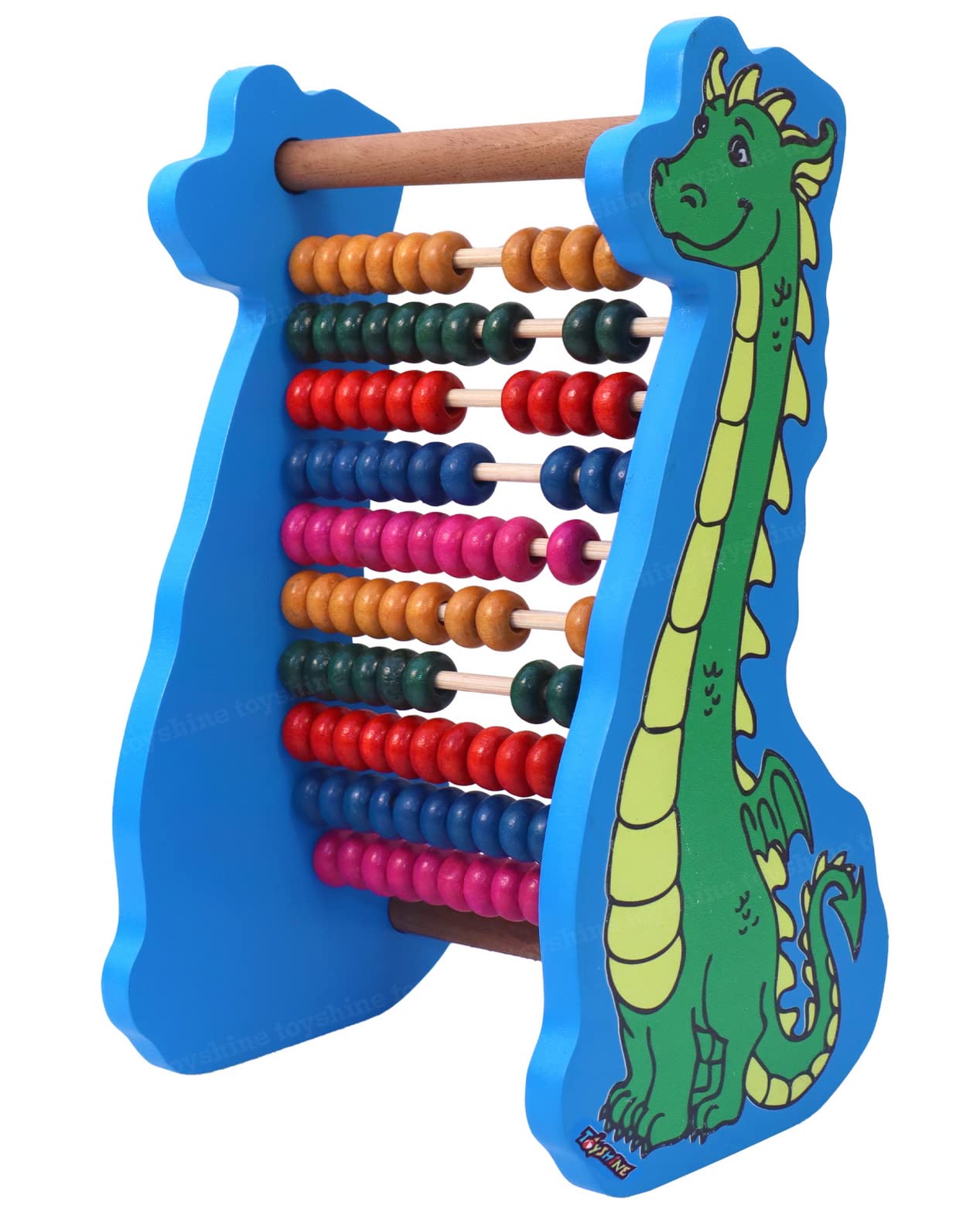 Toyshine Dinosaur Wooden Abacus&Learning Play Center,Preschool Math Learning Toy,10-Row Wooden Frame Abacus With Multi Beads,Counting Sticks,Number Alphabet Cards,Gift For 2-6Y Old ToddlersBoys Girls (B08KT614H1) Amazon Price History, Amazon Price Tracker