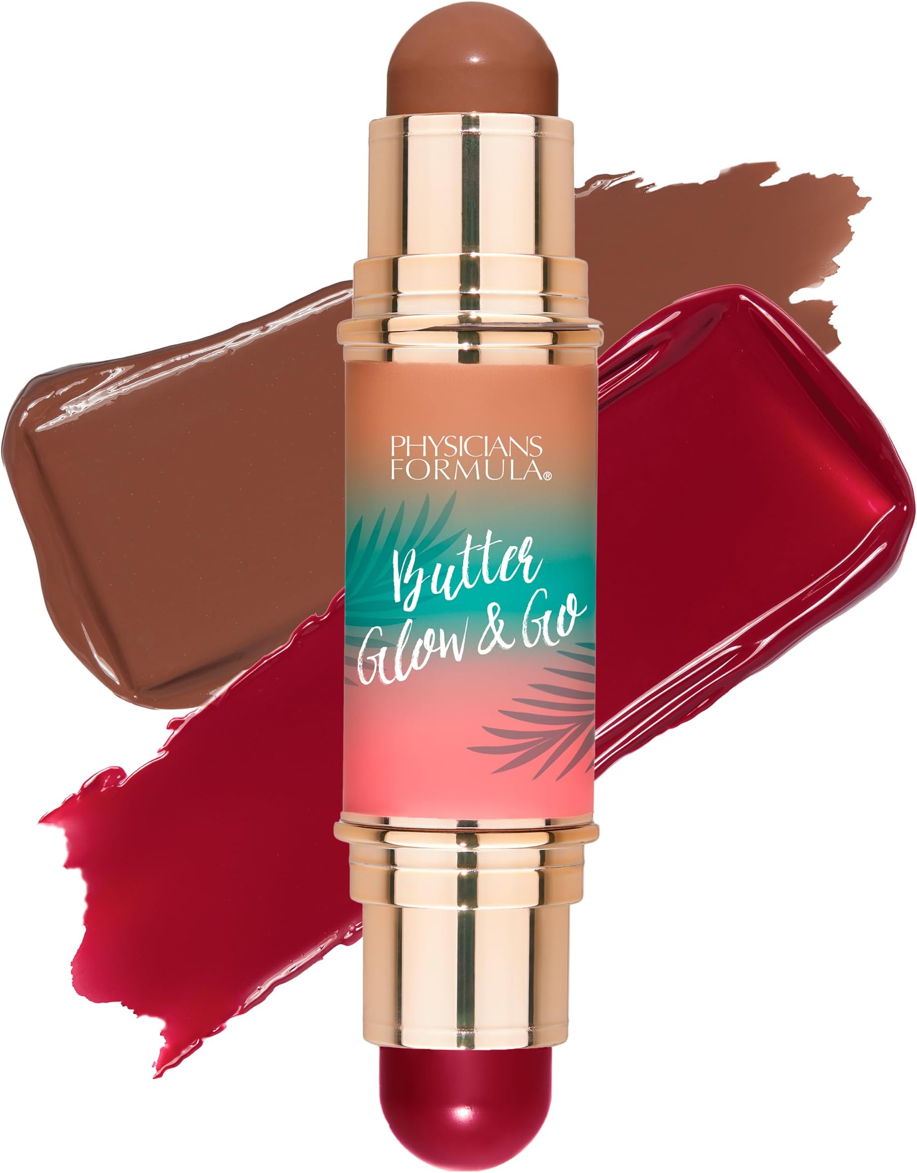Butter Glow & Go Multiuse Stick - Ultra-Creamy Formula with Murumuru Butter, Radiant Finish, Cruelty-Free - Beach Bum Plum