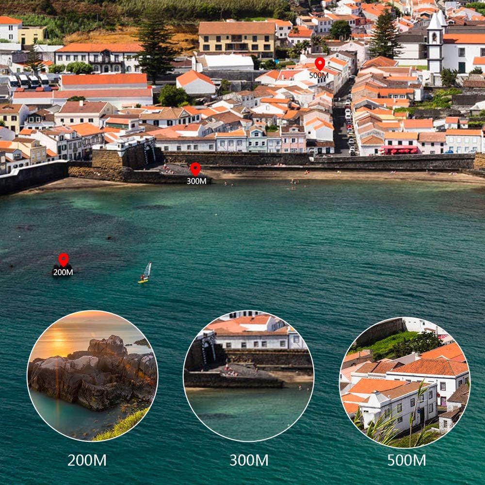 Golf Rangefinder, 500M Distance Meter with Flag Lock Tech, High Precision Golf Accessory (Black-500m)