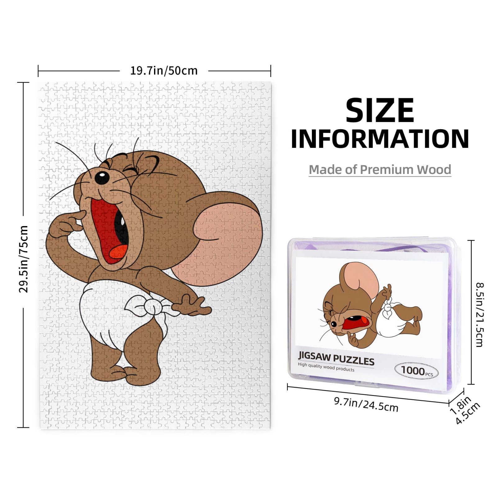 Amazon.co.jp: 1000ピース ジグソーパズル トムとジェリー タフィー