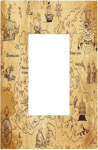 Miniatura 138 de Arte abstracto de mármol de acuarela de 1 cuadrilla, cubierta decorativa de pared de palanca única, placa de interruptor eléctrico para sala de Arte