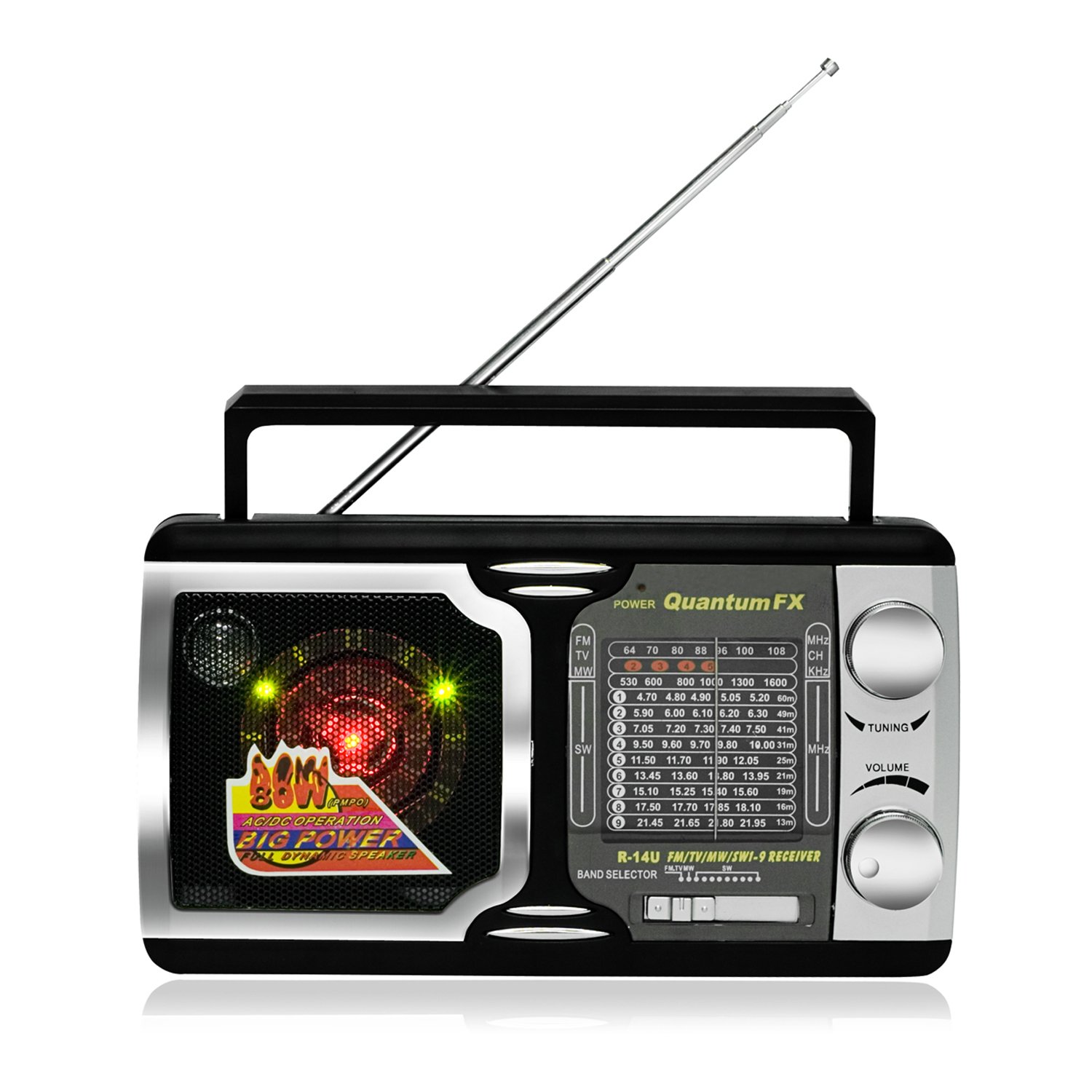 Quantum FX AM FM TV2-5 SW 1-SW 9 Radio 12 Band Radio - Quantum FX