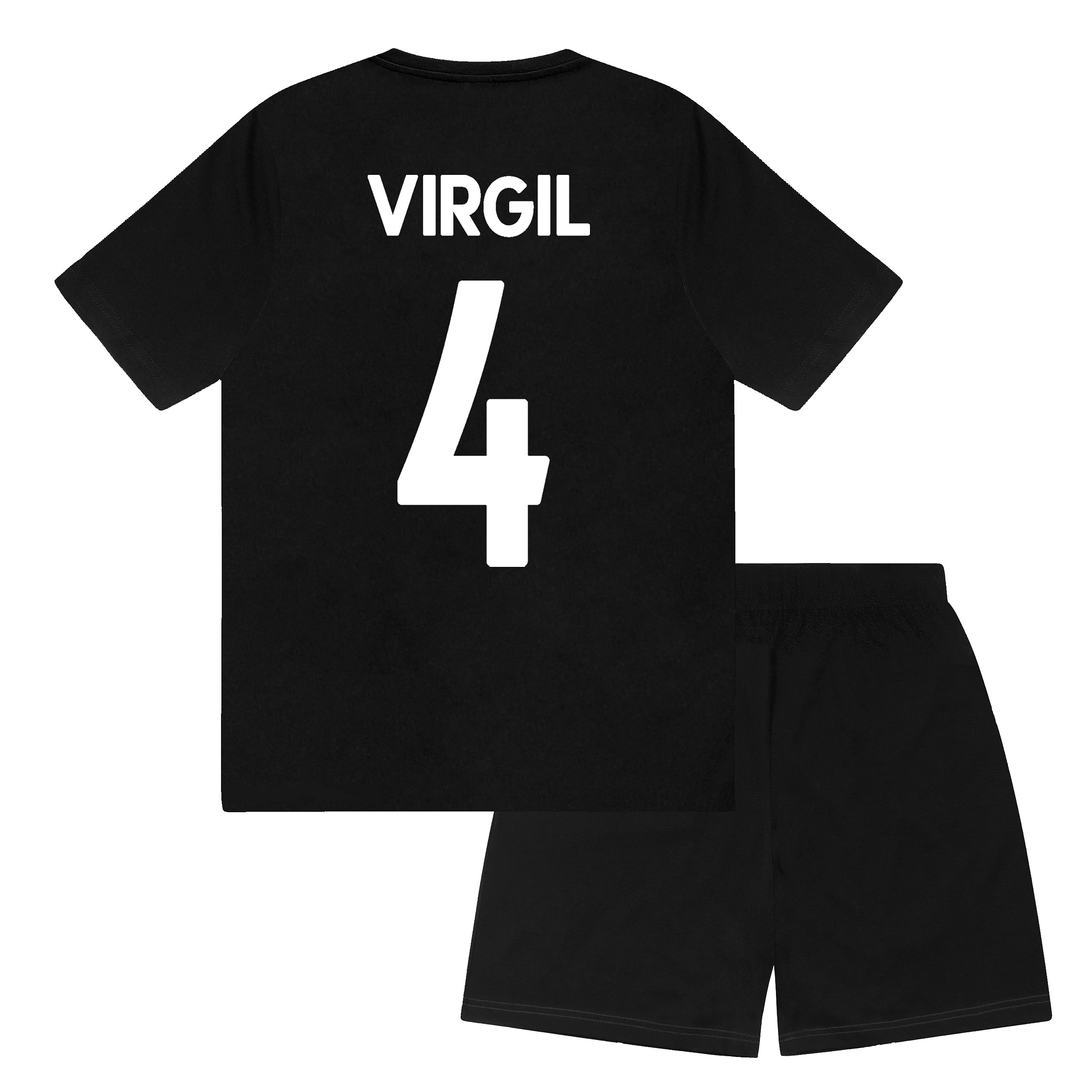 Liverpool F.c. Boys Black Virgil Liverpool Fc Virgil 4 Sublimation Short Pyjamas Black 4-5 Years