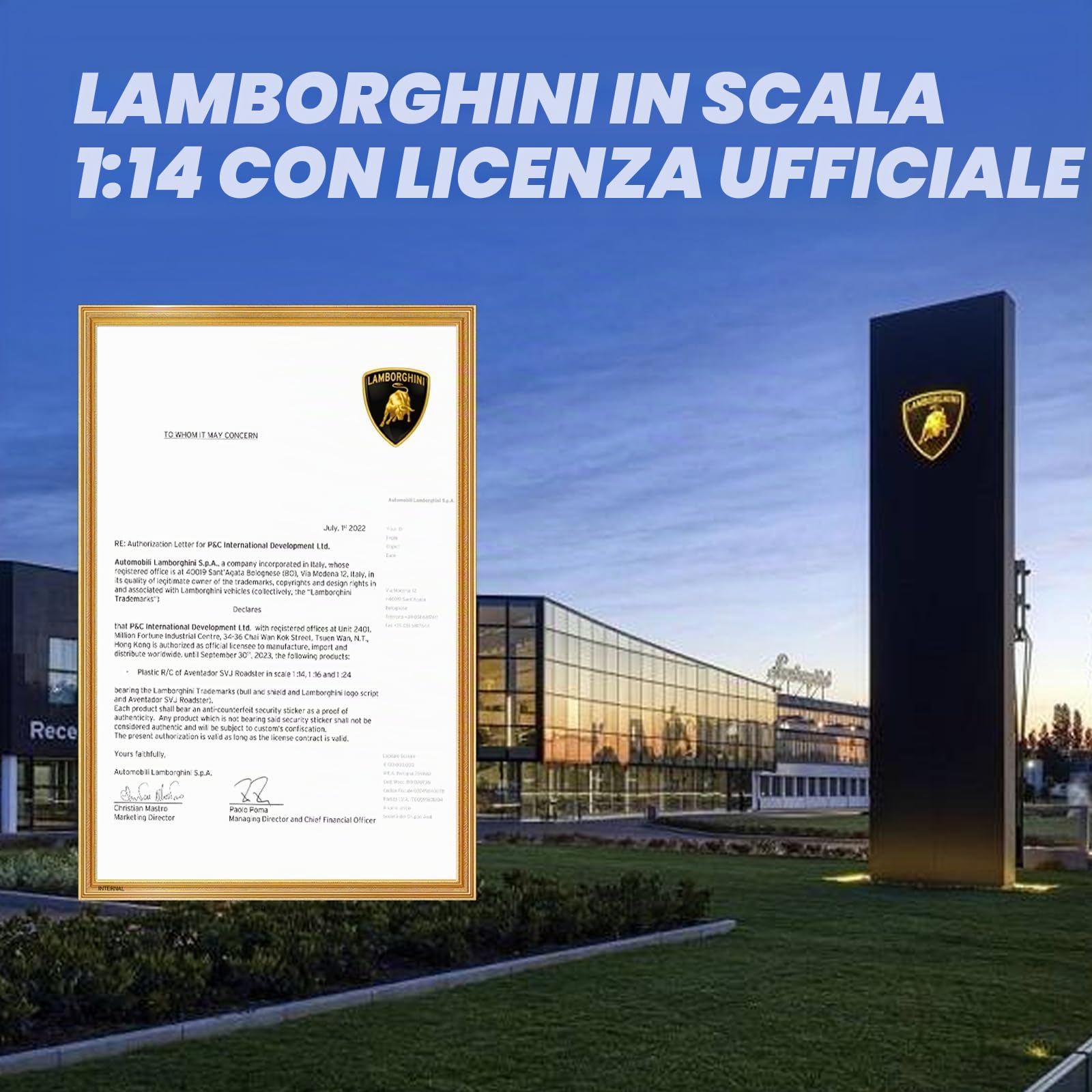 AEROQUEST Lamborghini - Auto telecomandata con licenza ufficiale Lambo Aventador SVJ, in scala 1:16, giocattolo per bambini, sport da corsa, hobby, regalo di compleanno per ragazzi e ragazze