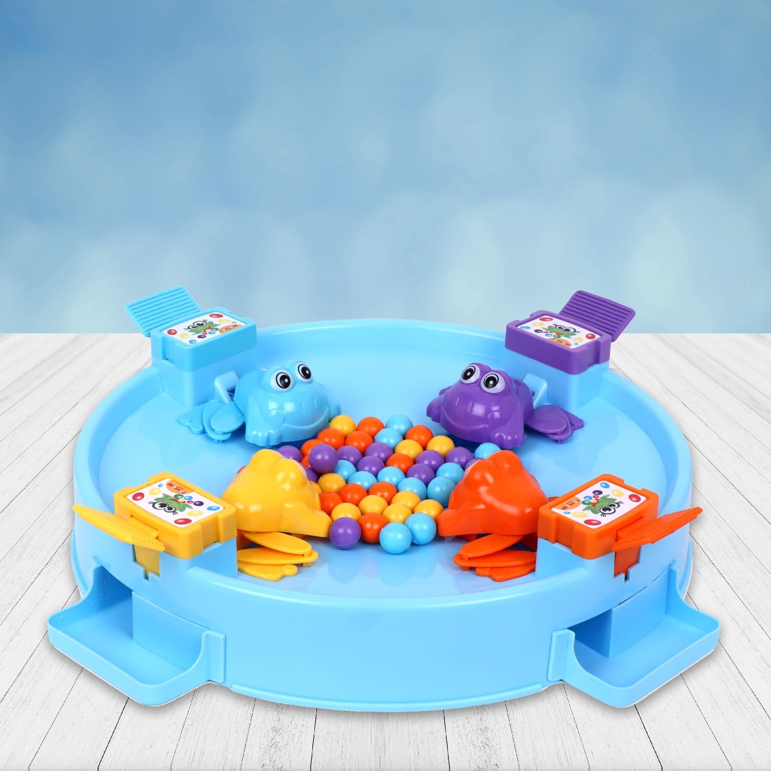 Toyzone Frog Eat Beans Game-4 Players | Eat The Beans | Hungry Frog for Kids | Multiplayer