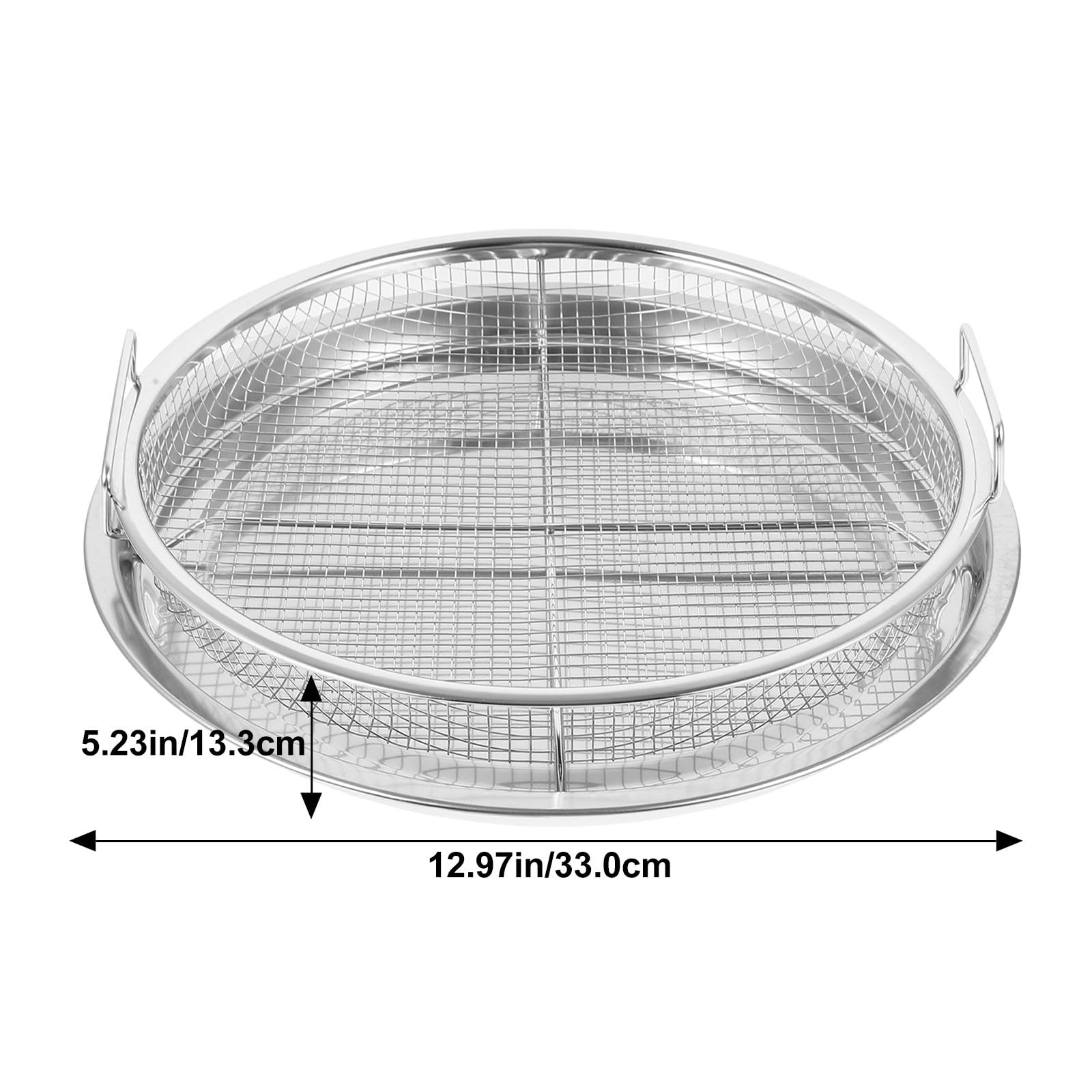 Bandeja para Barbacoa de Acero Inoxidable, Juego Plata