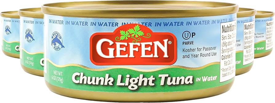 Amazon.com : Gefen Chunk Light Tuna in Water 6oz (6 Pack