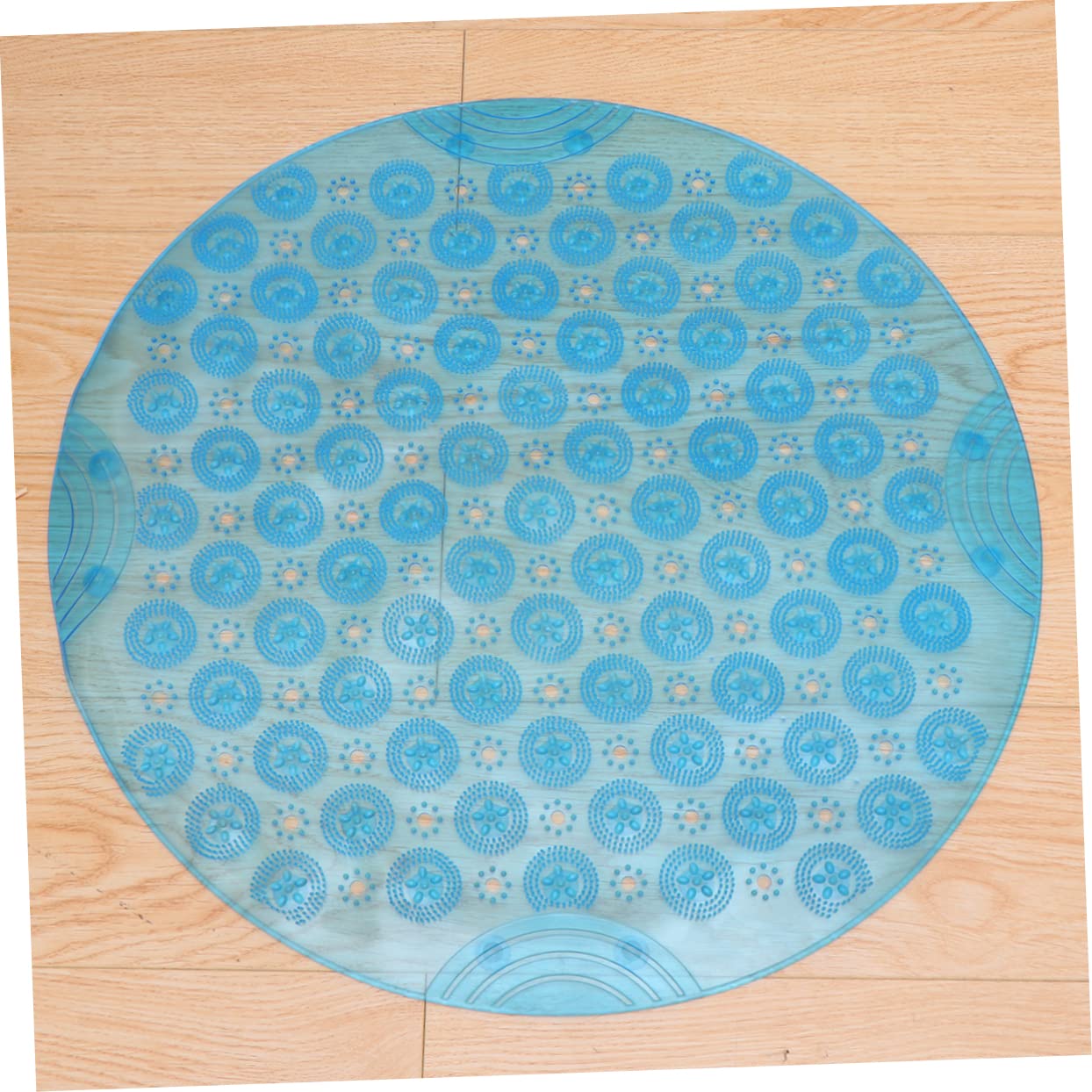 IMIKEYA Tappeti in PVC Tappeto Antiscivolo Tappetino Da Bagno Lavabile in Macchina Tappeto Rotondo Tappetino Di Presa per Vasca Tovaglia Casa Portapenne In Vimini Non Blu