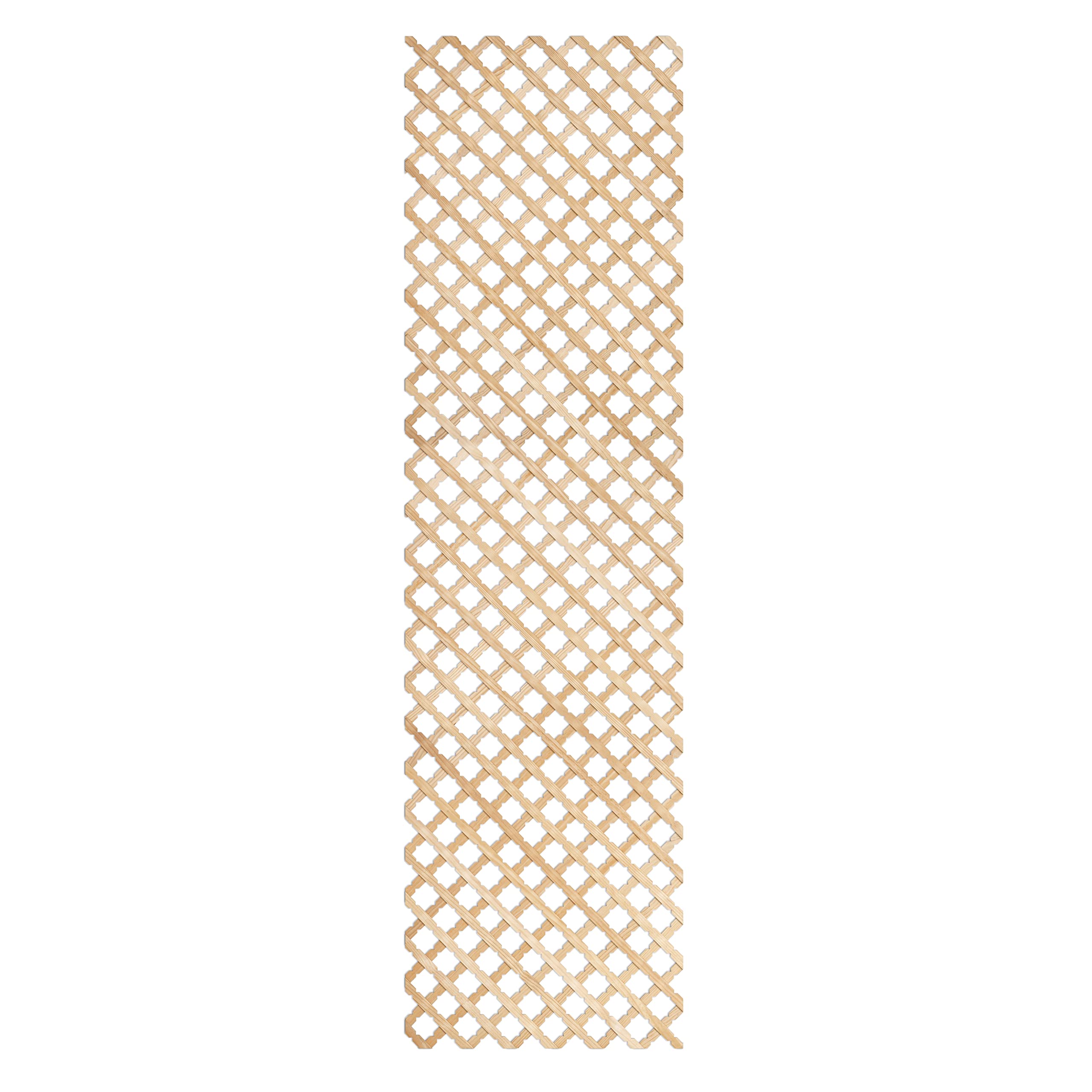 Celosía Madera de Pino, para Decoración De Terrazas, Jardines y Exteriores, 220 x 61 cm, Estrellas (Pack de 5 unidades)