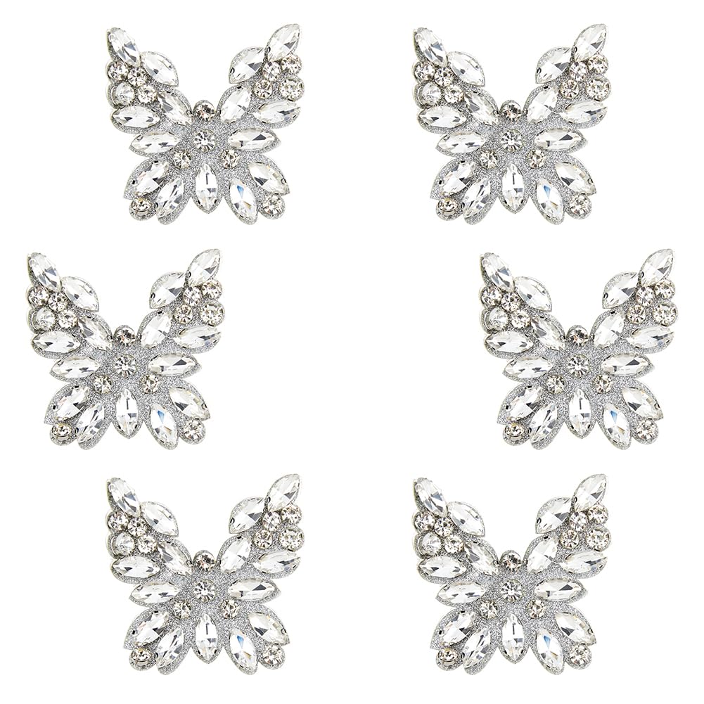 Écusson papillon strass thermocollant SUPERFINDINGS pour customisation de chapeaux et sacs