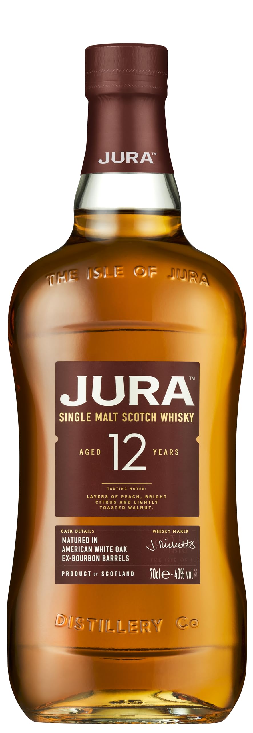 Jura 12 Años - Whisky de Malta Escocés - 700 ml