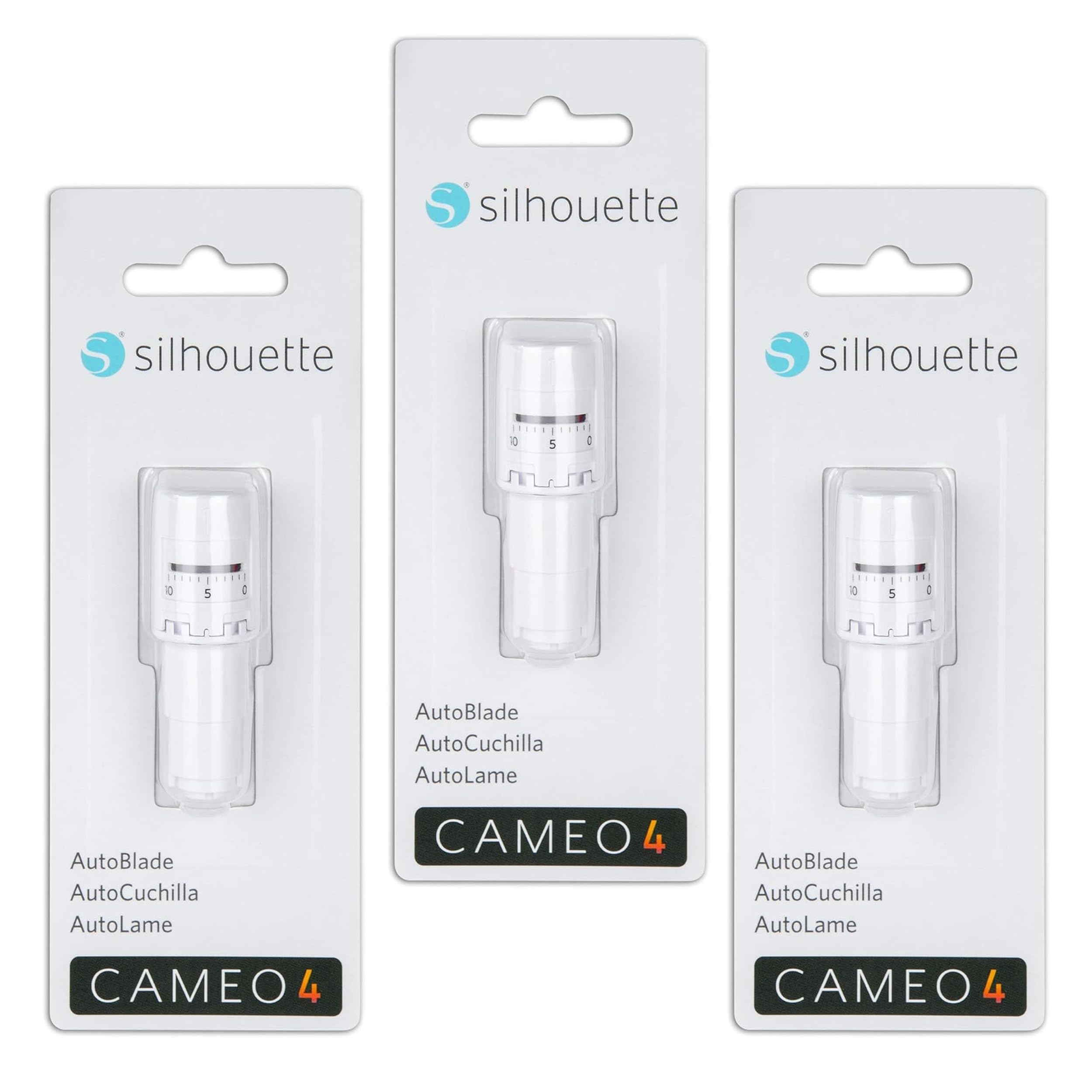 Silhouette AutoBlade 2- Pack of 3 Blades for Use with Cameo 4 with a 30 Day Trial to Smart-Silhouette
